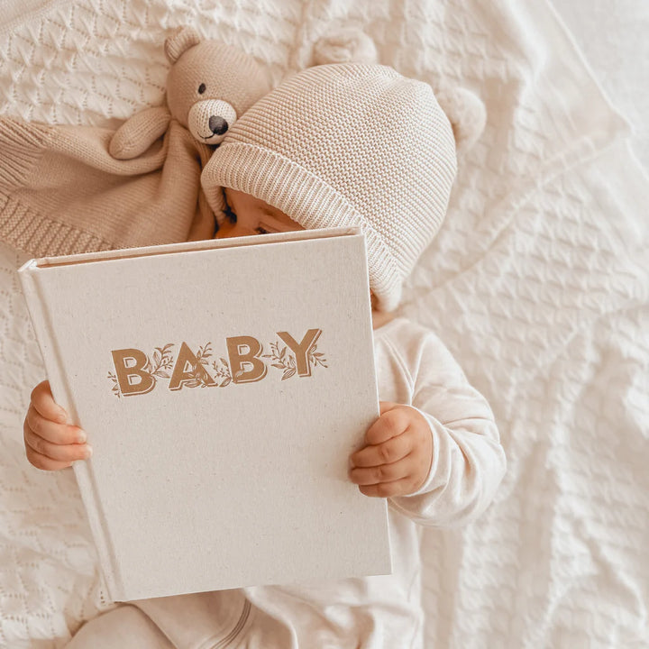 Fox & Fallow Mini Baby Book Oatmeal Boxed
