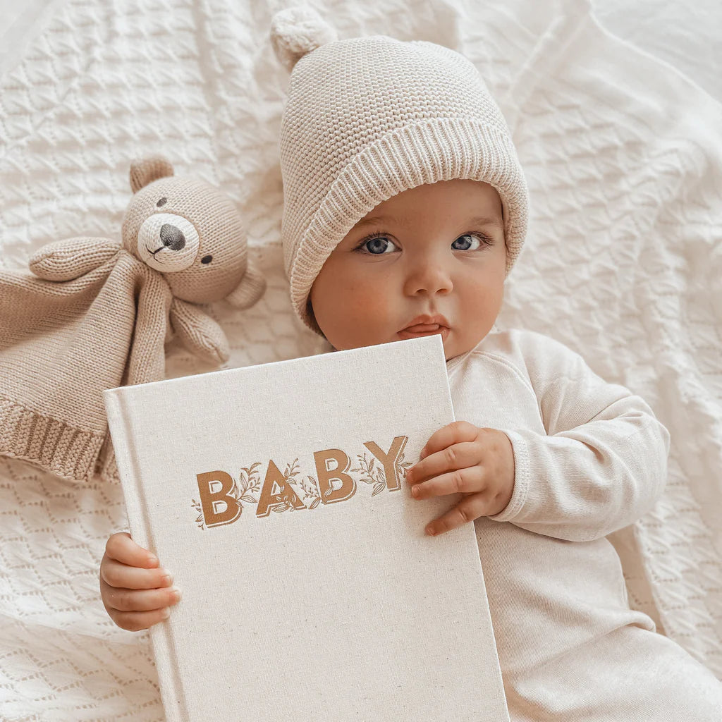 Fox & Fallow Mini Baby Book Oatmeal Boxed