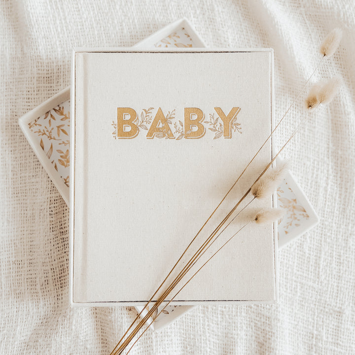 Fox & Fallow Mini Baby Book - Oatmeal