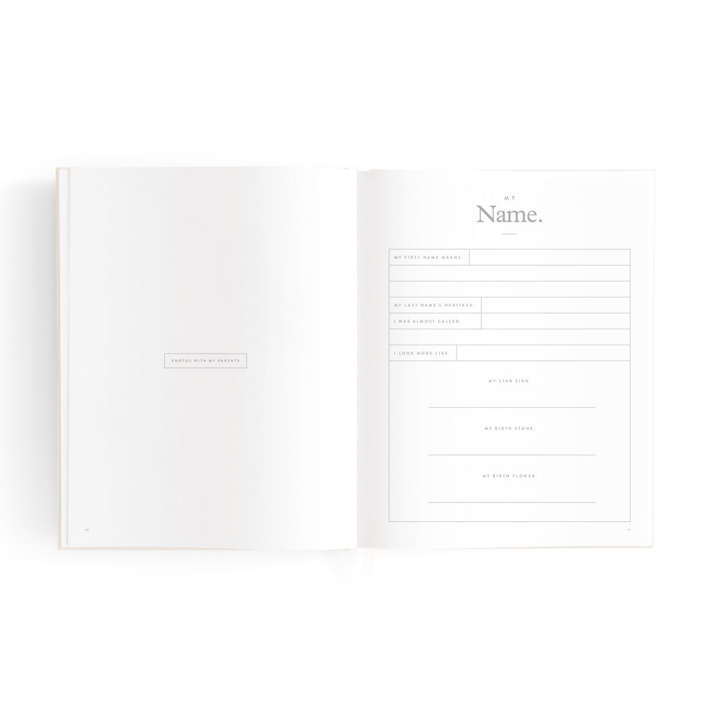 Fox & Fallow Mini Baby Book - Oatmeal