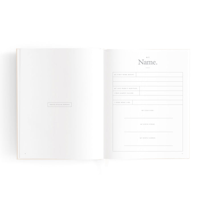 Fox & Fallow Mini Baby Book - Oatmeal