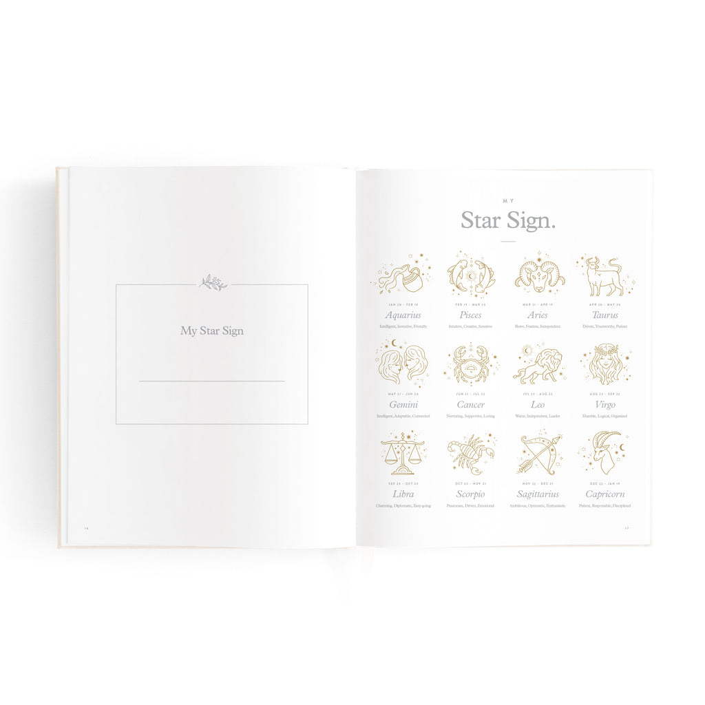Fox & Fallow Mini Baby Book - Oatmeal