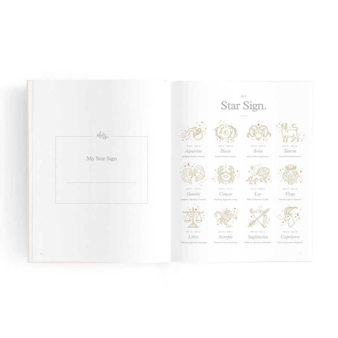 Fox & Fallow Mini Baby Book - Oatmeal