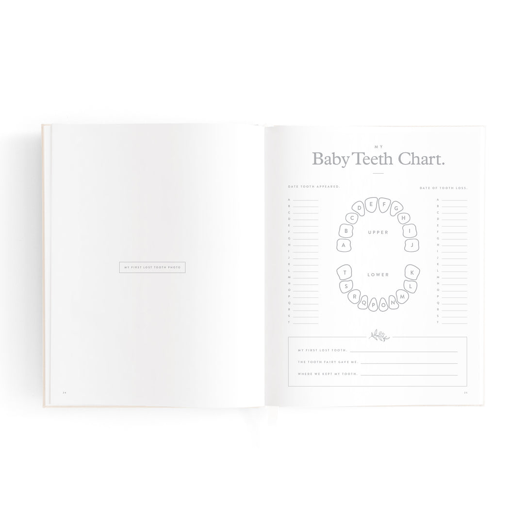 Fox & Fallow Mini Baby Book - Oatmeal