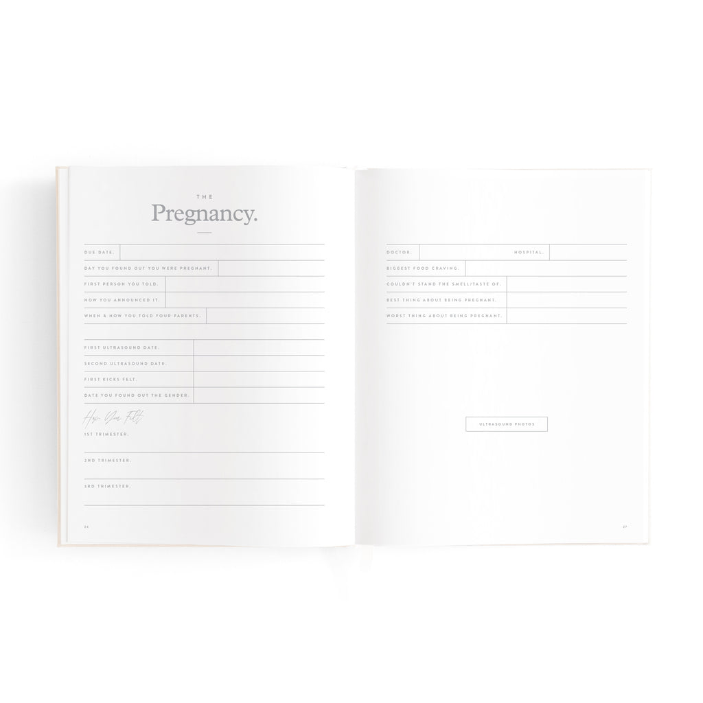 Fox & Fallow Mini Baby Book - Oatmeal