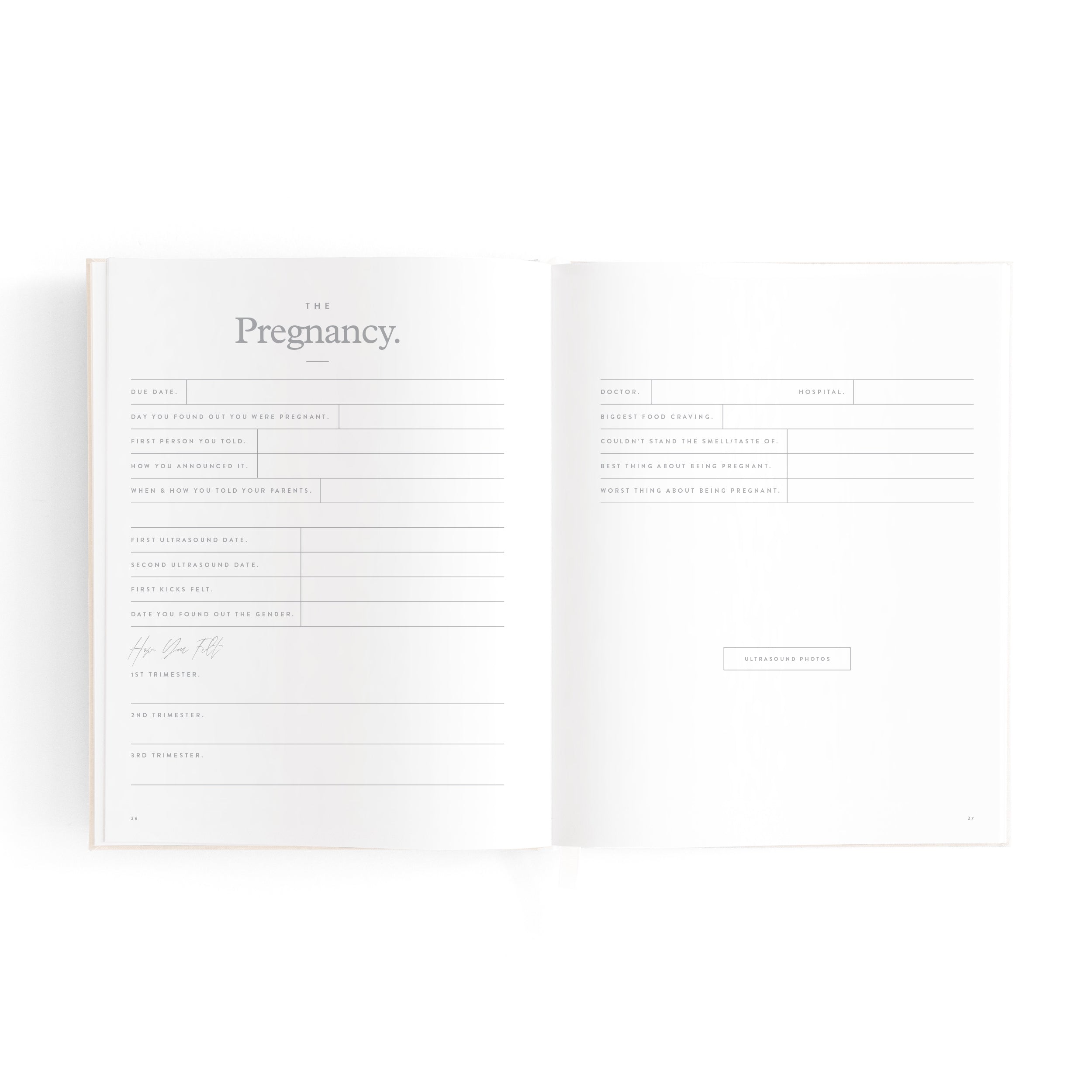 Fox & Fallow Mini Baby Book - Oatmeal