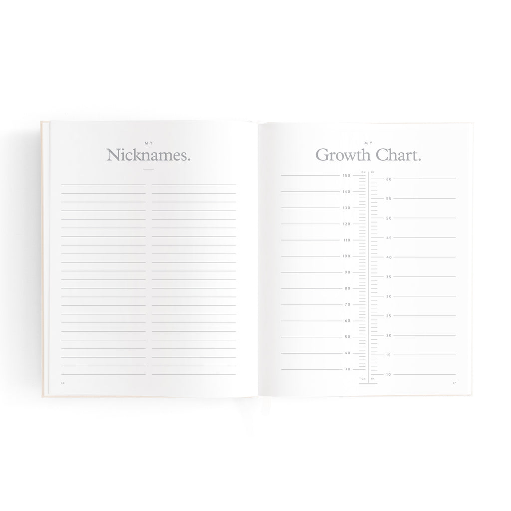 Fox & Fallow Mini Baby Book - Oatmeal