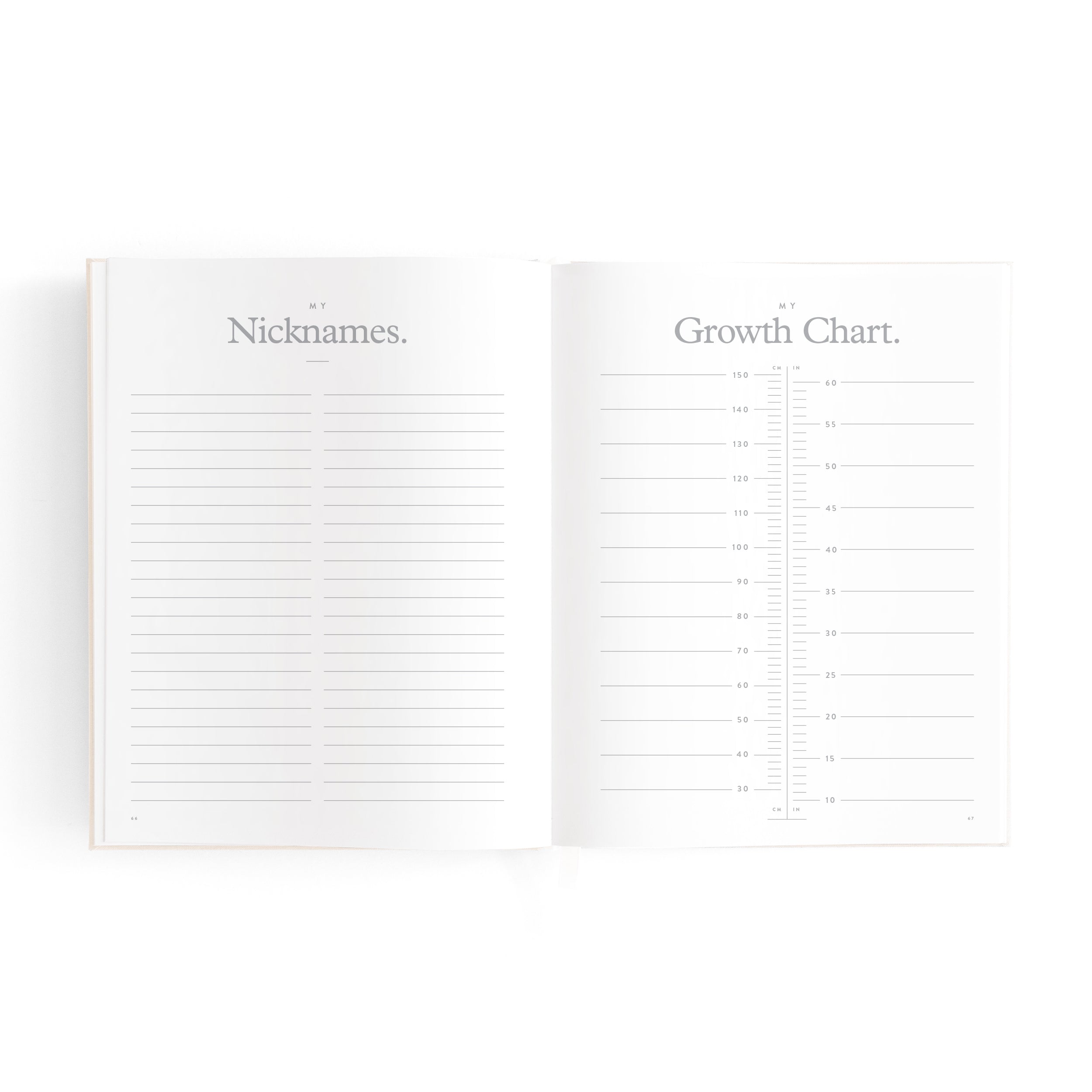 Fox & Fallow Mini Baby Book - Oatmeal