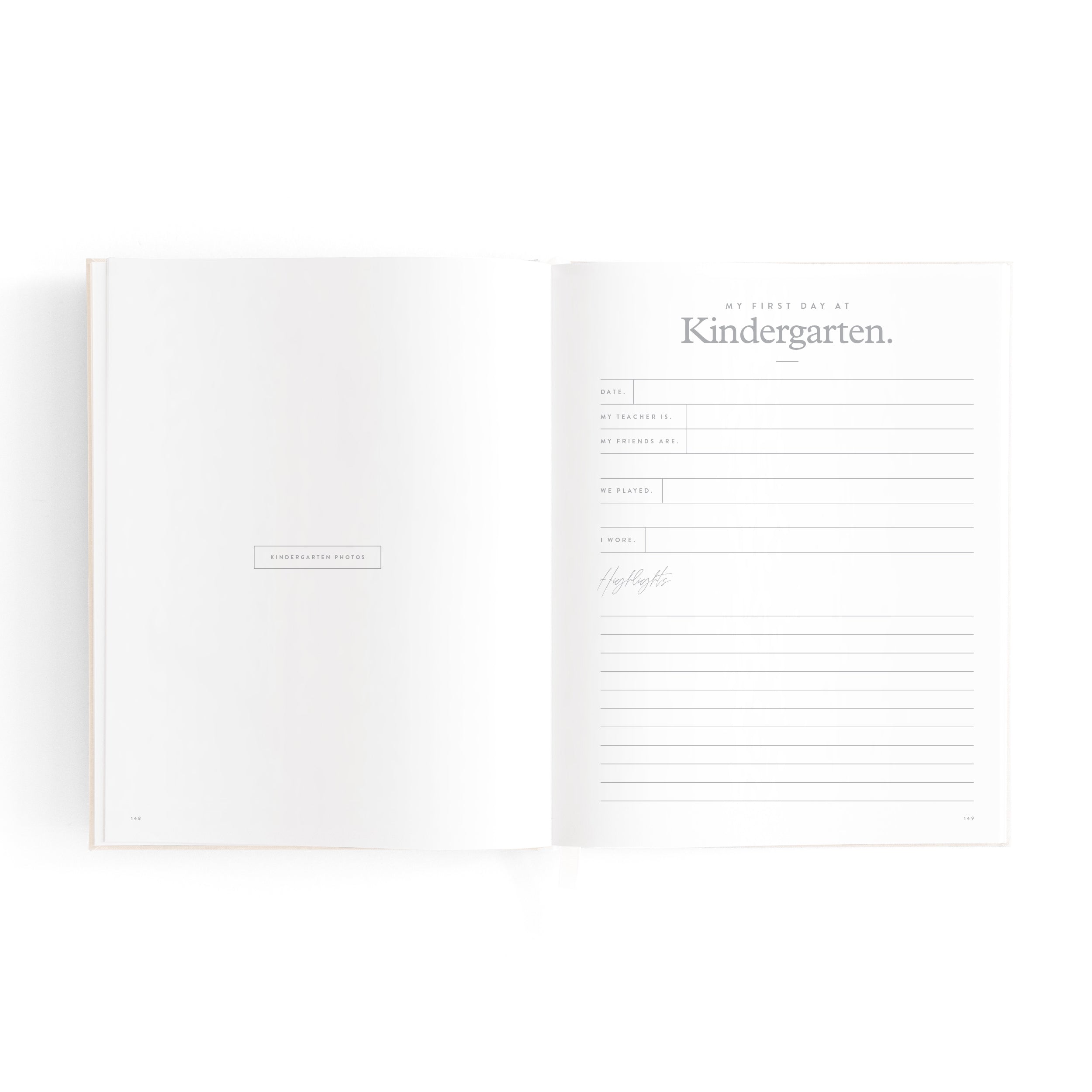 Fox & Fallow Mini Baby Book - Oatmeal
