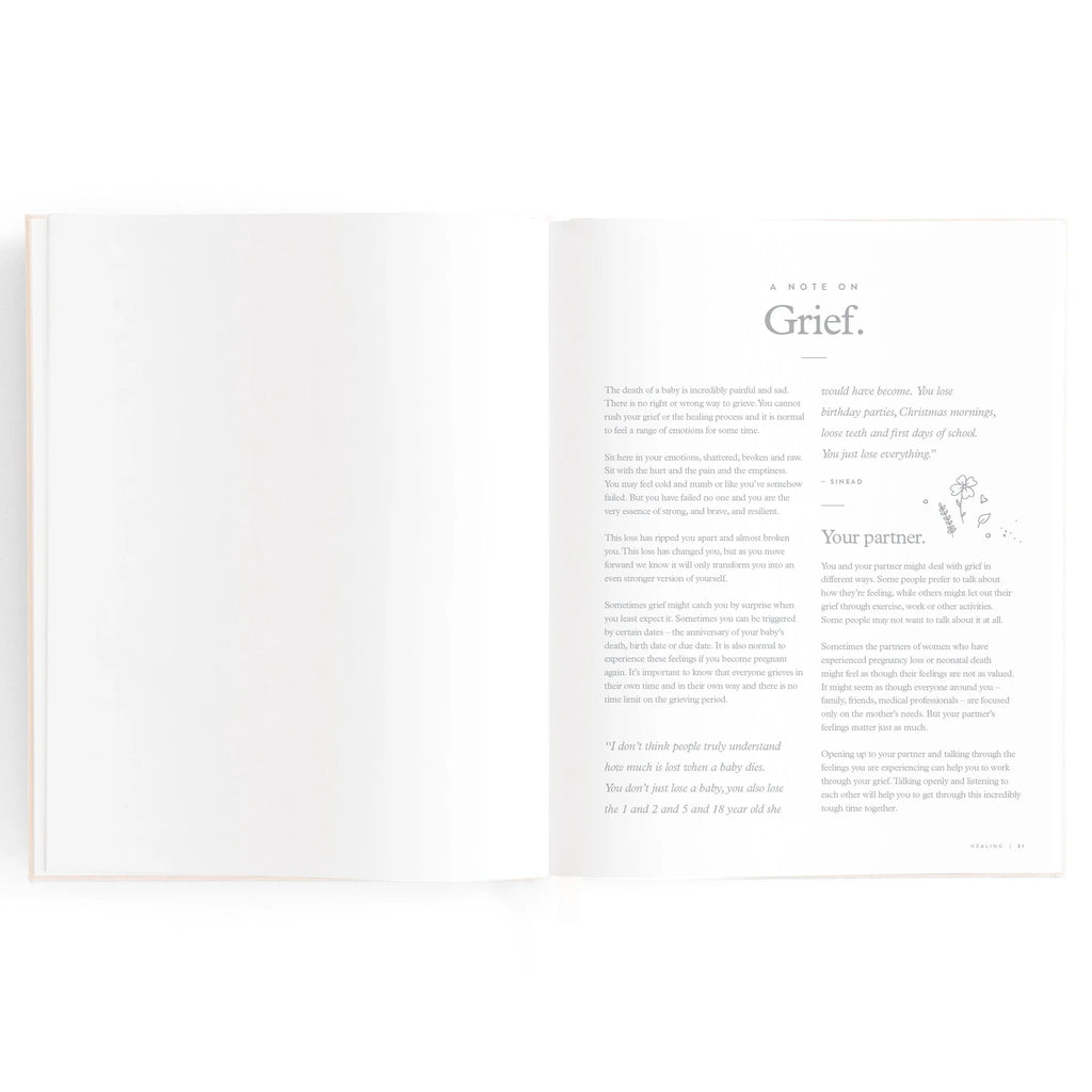 Forever In Our Hearts Stillbirth Journal