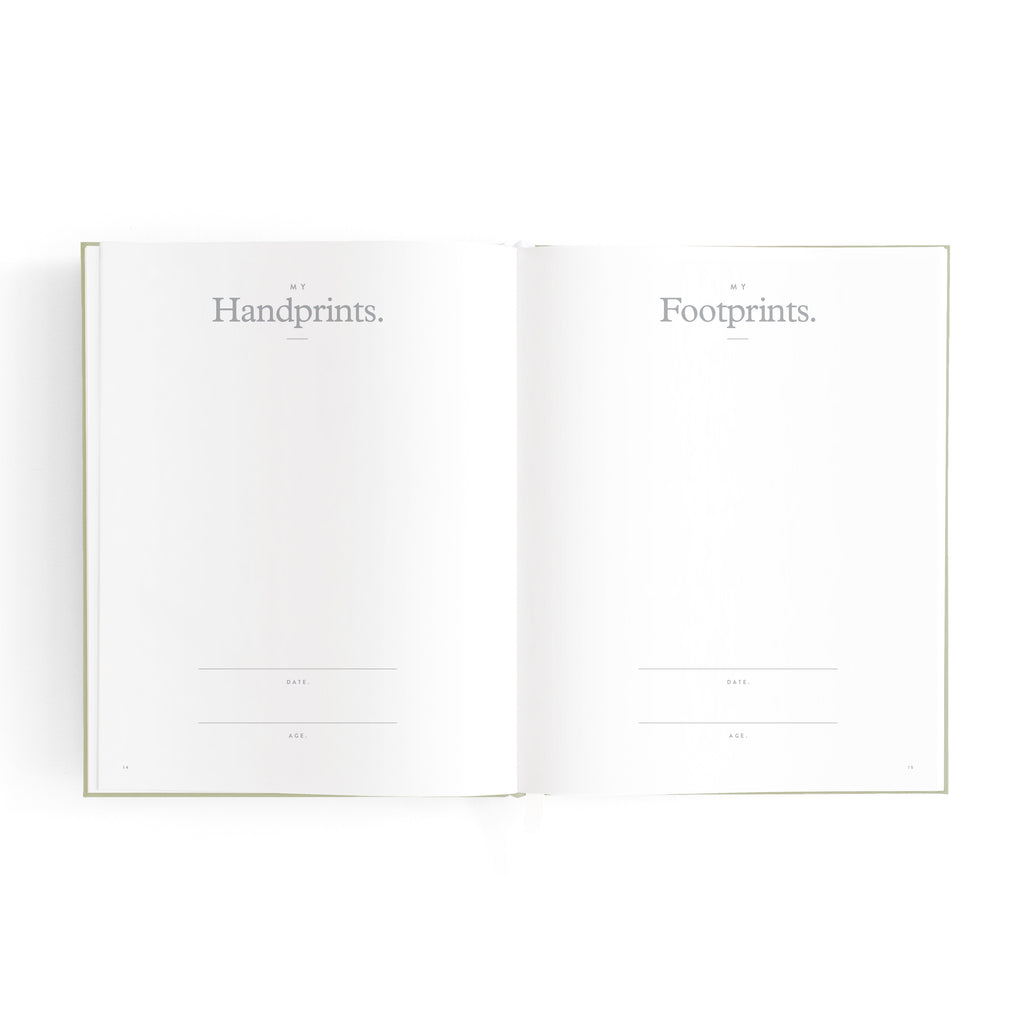 Fox & Fallow Mini Baby Book - Sage