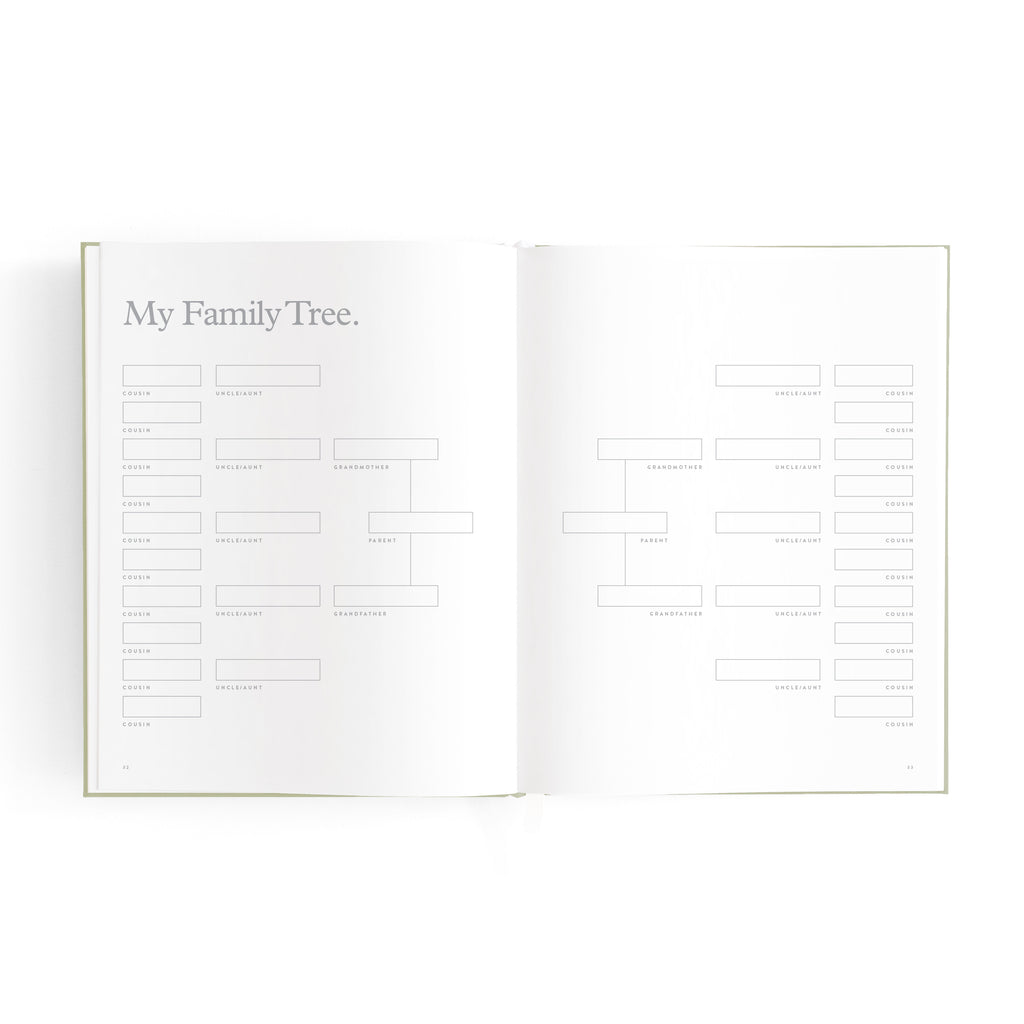 Fox & Fallow Mini Baby Book - Sage