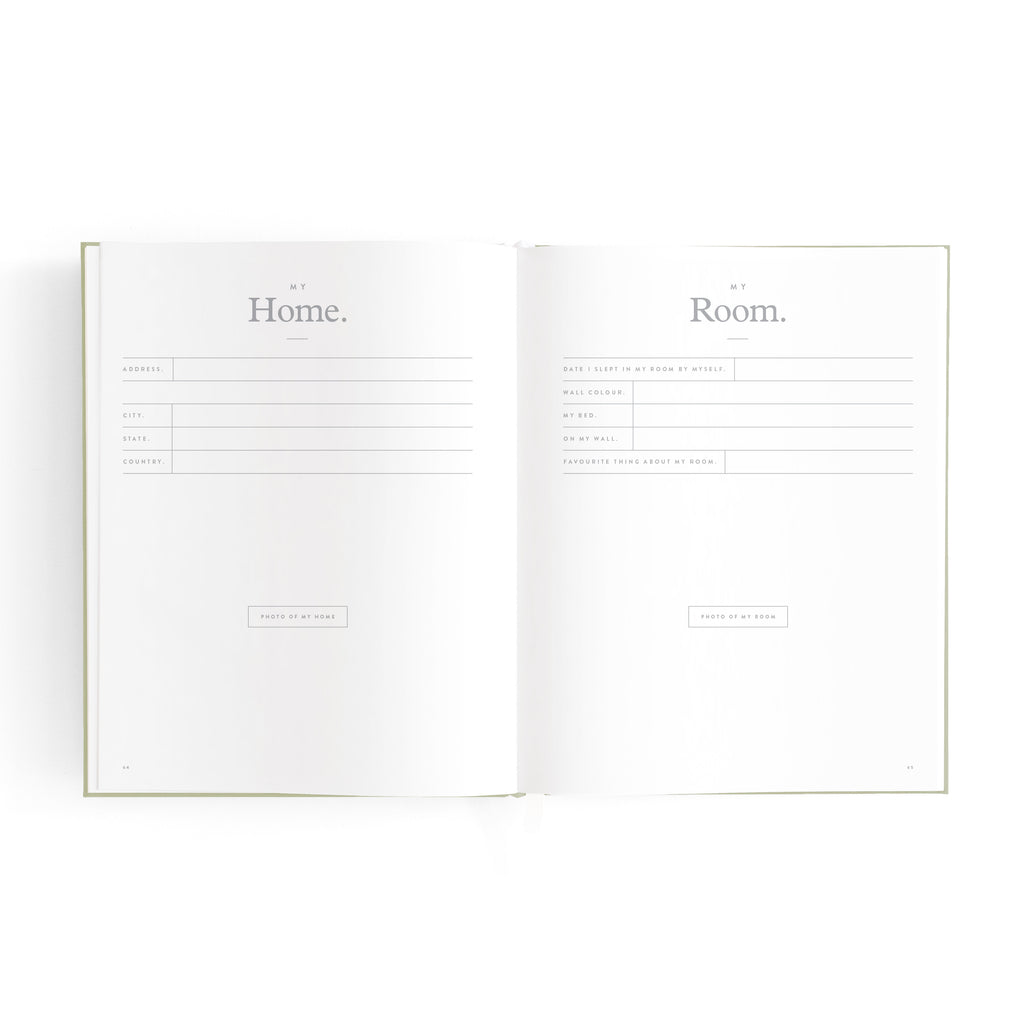 Fox & Fallow Mini Baby Book - Sage
