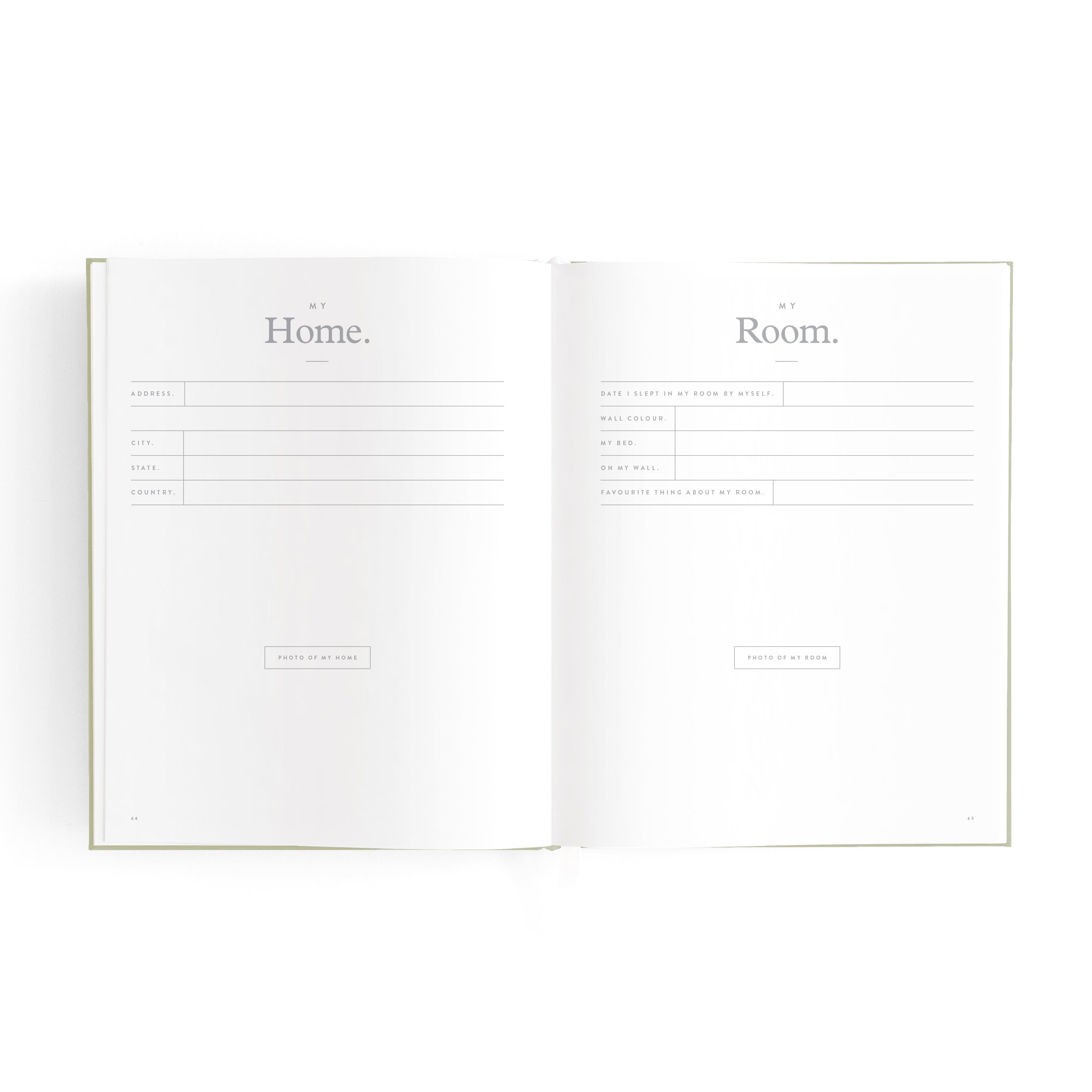 Fox & Fallow Mini Baby Book - Sage