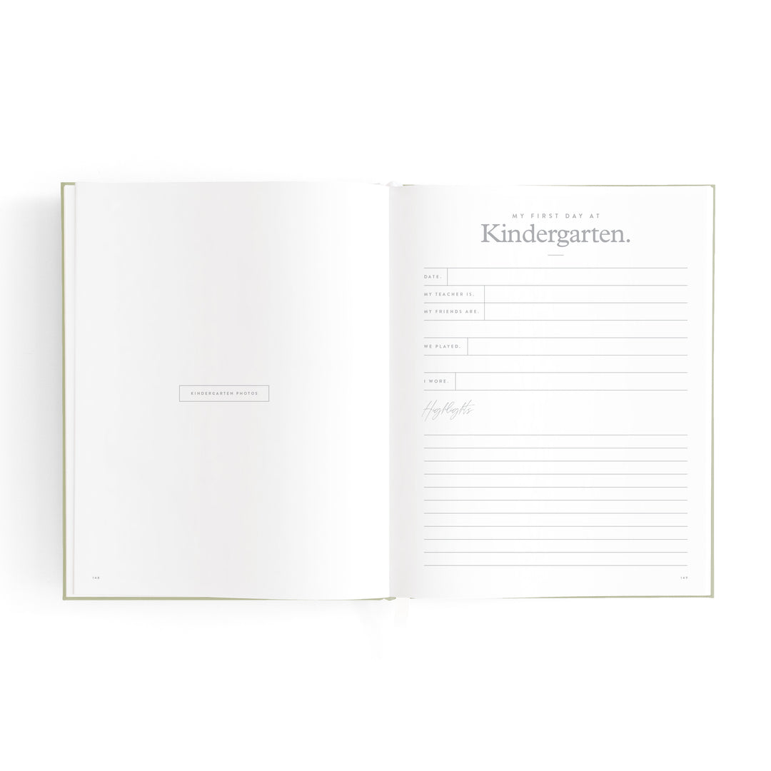 Fox & Fallow Mini Baby Book - Sage