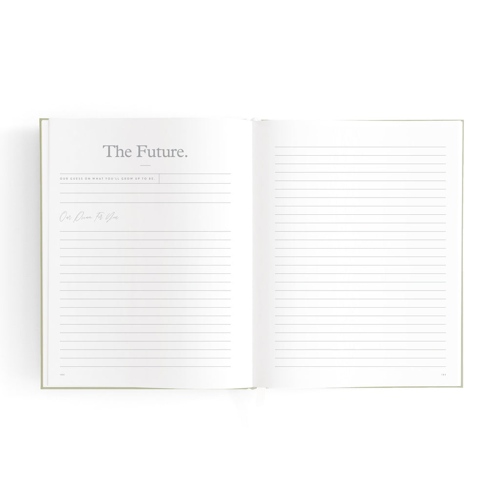 Fox & Fallow Mini Baby Book - Sage