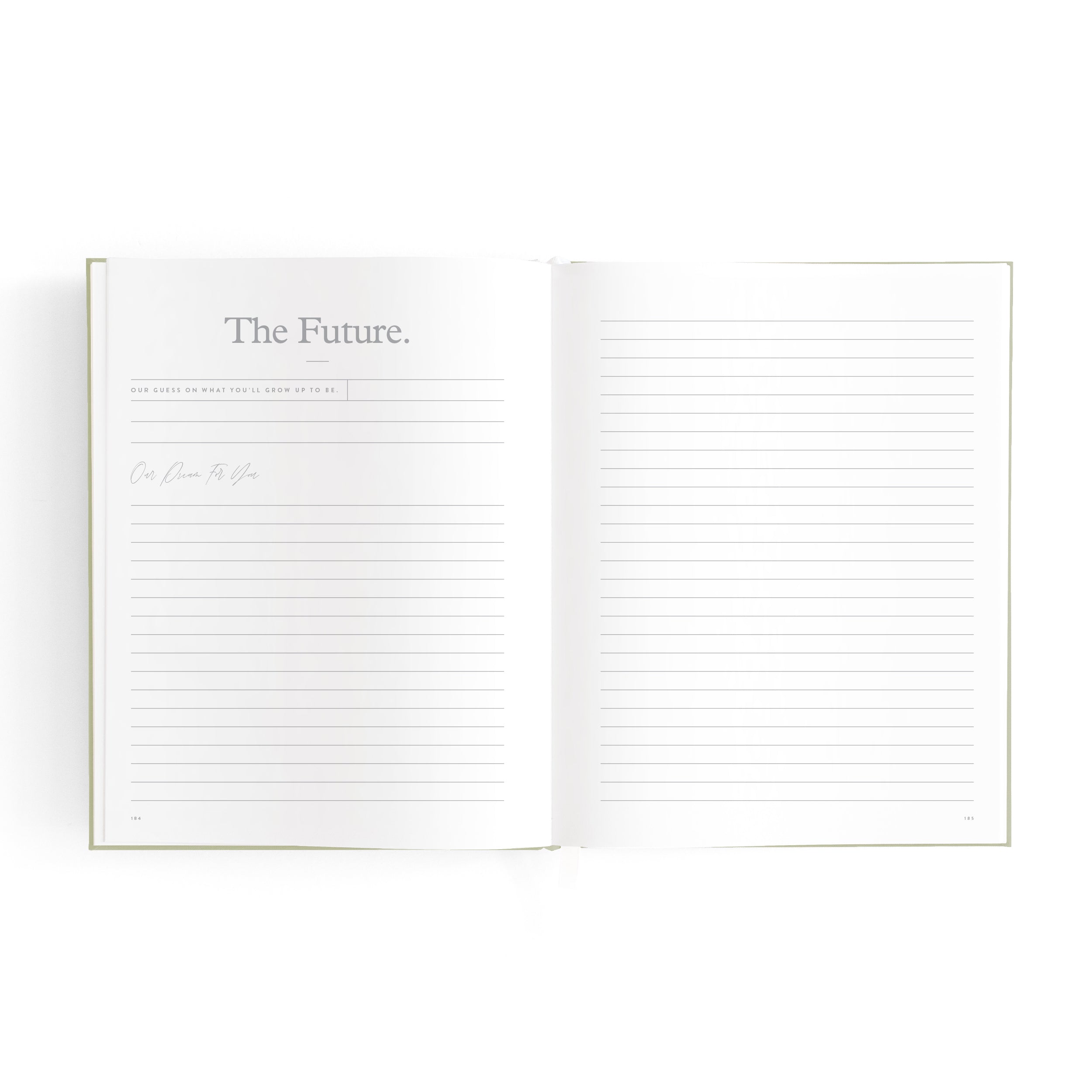 Fox & Fallow Mini Baby Book - Sage