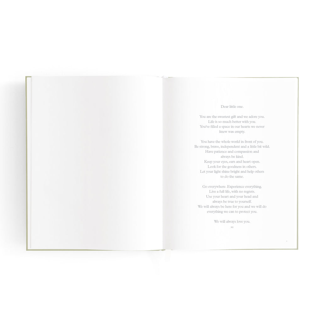 Fox & Fallow Mini Baby Book - Sage