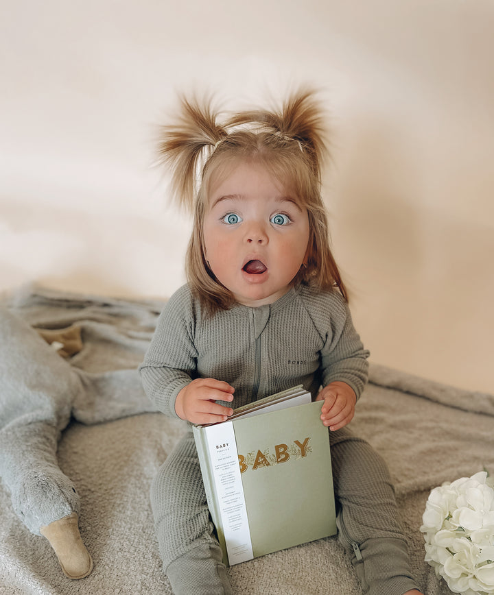 Fox & Fallow Mini Baby Book - Sage