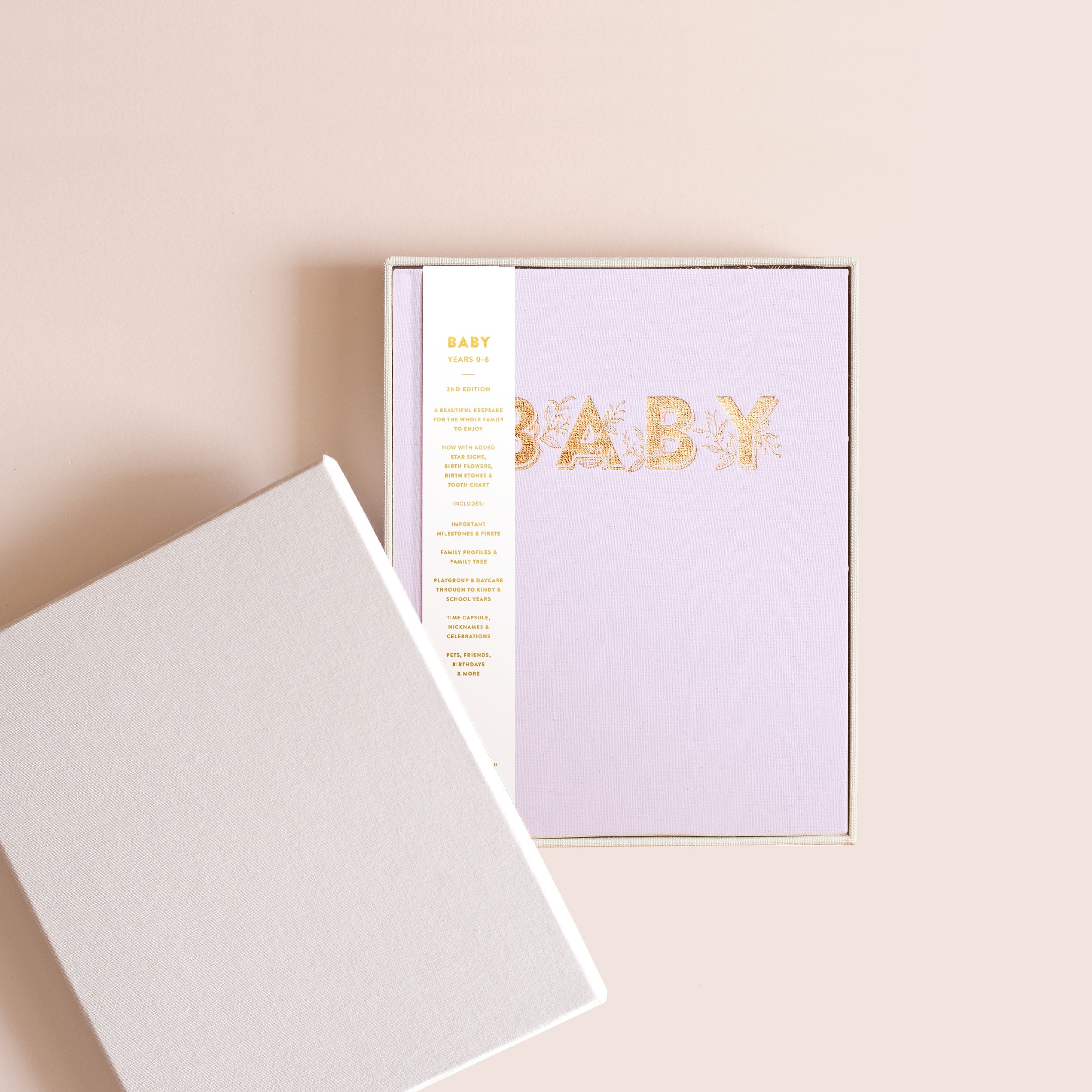 Fox & Fallow Mini Baby Book - Lilac (Boxed)