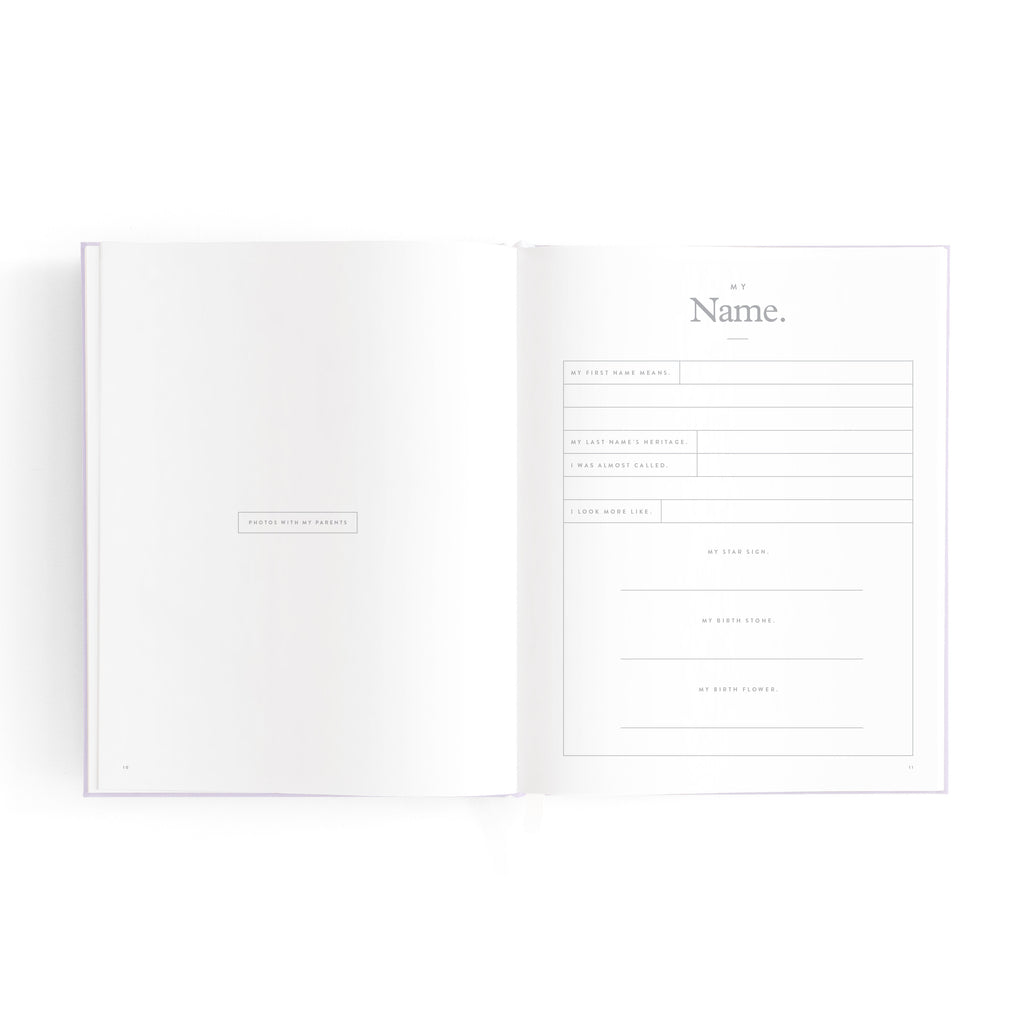 Fox & Fallow Mini Baby Book - Lilac