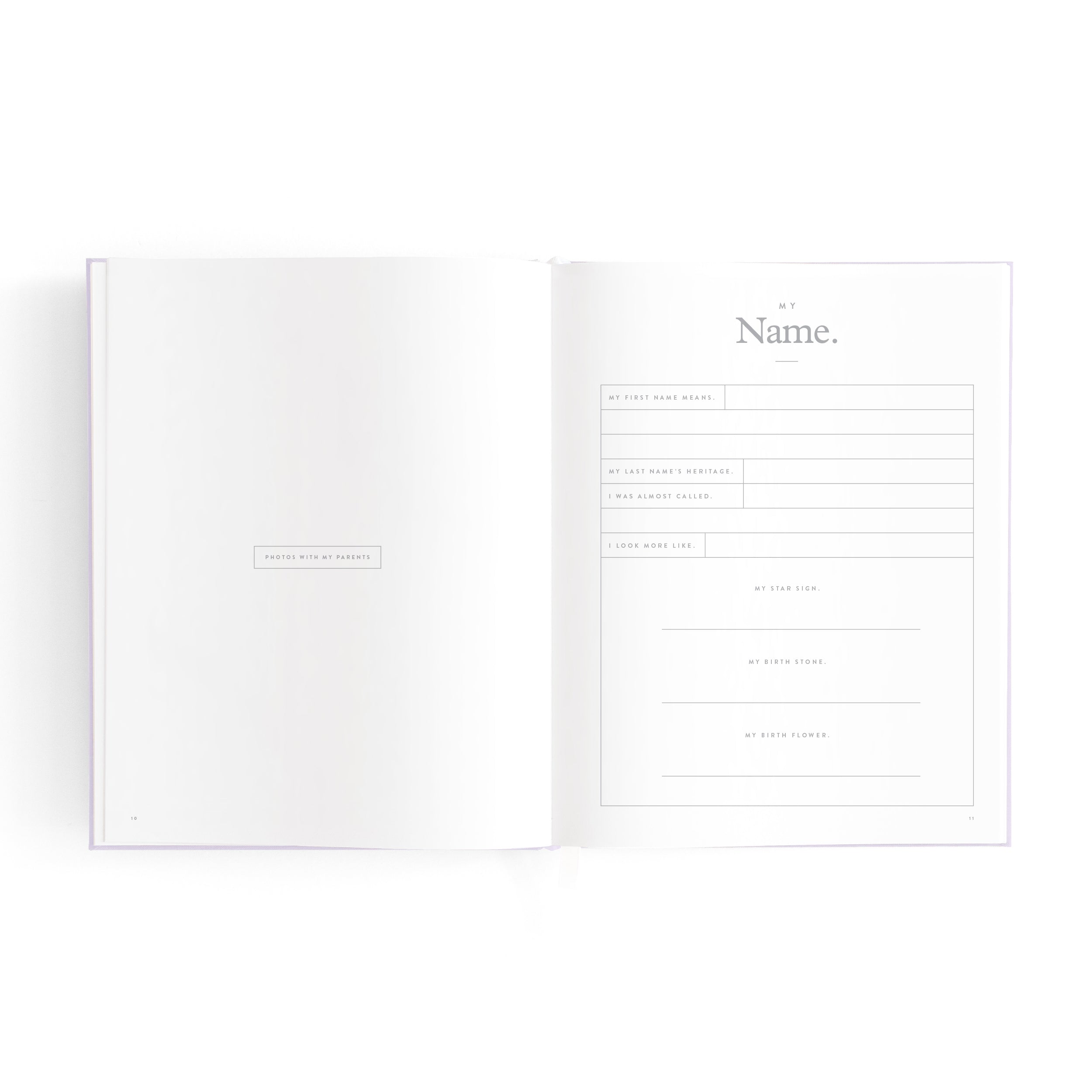 Fox & Fallow Mini Baby Book - Lilac