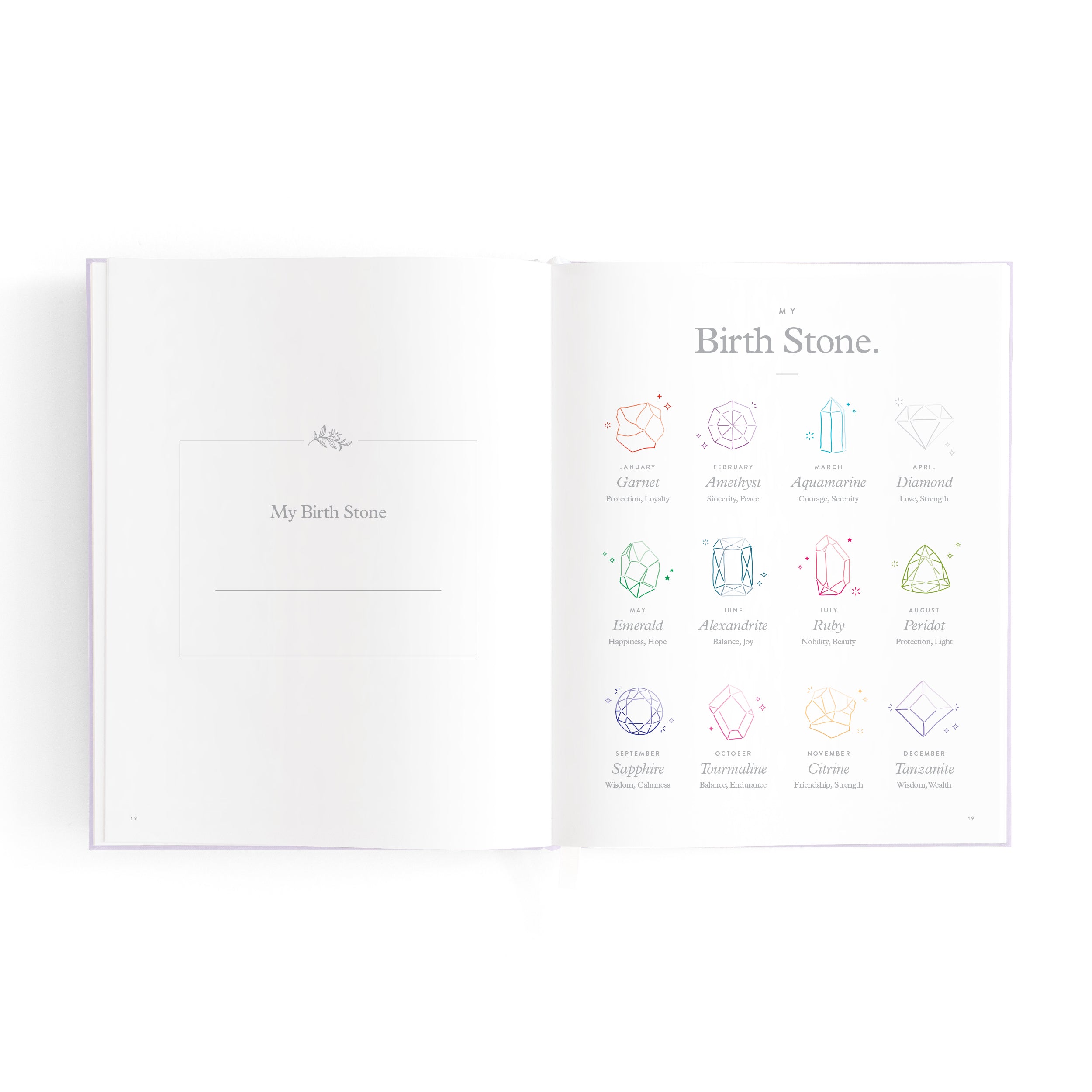 Fox & Fallow Mini Baby Book - Lilac