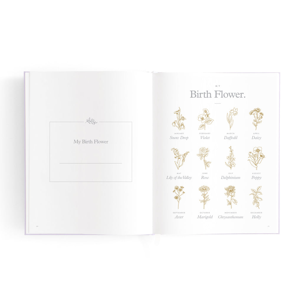 Fox & Fallow Mini Baby Book - Lilac