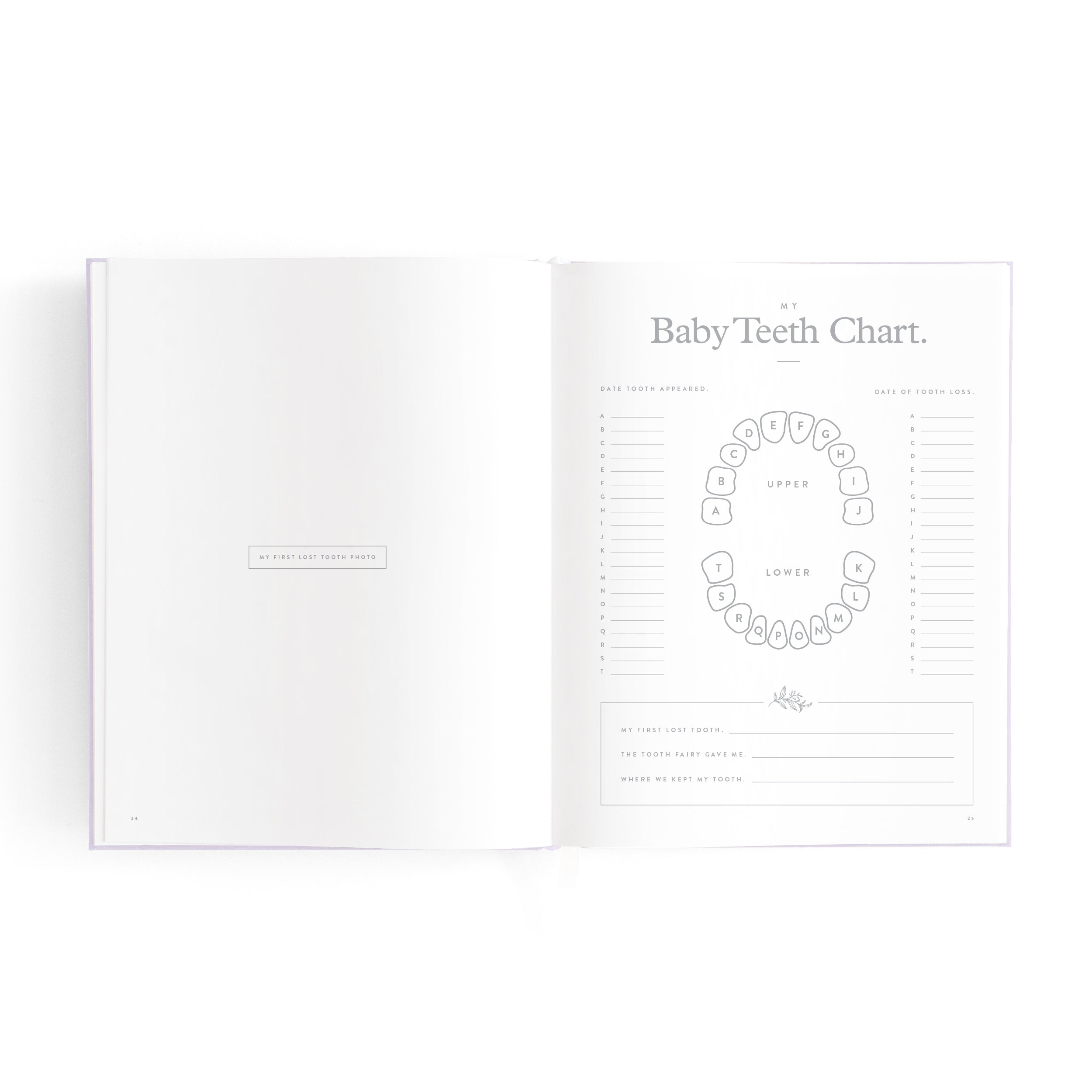 Fox & Fallow Mini Baby Book - Lilac (Boxed)