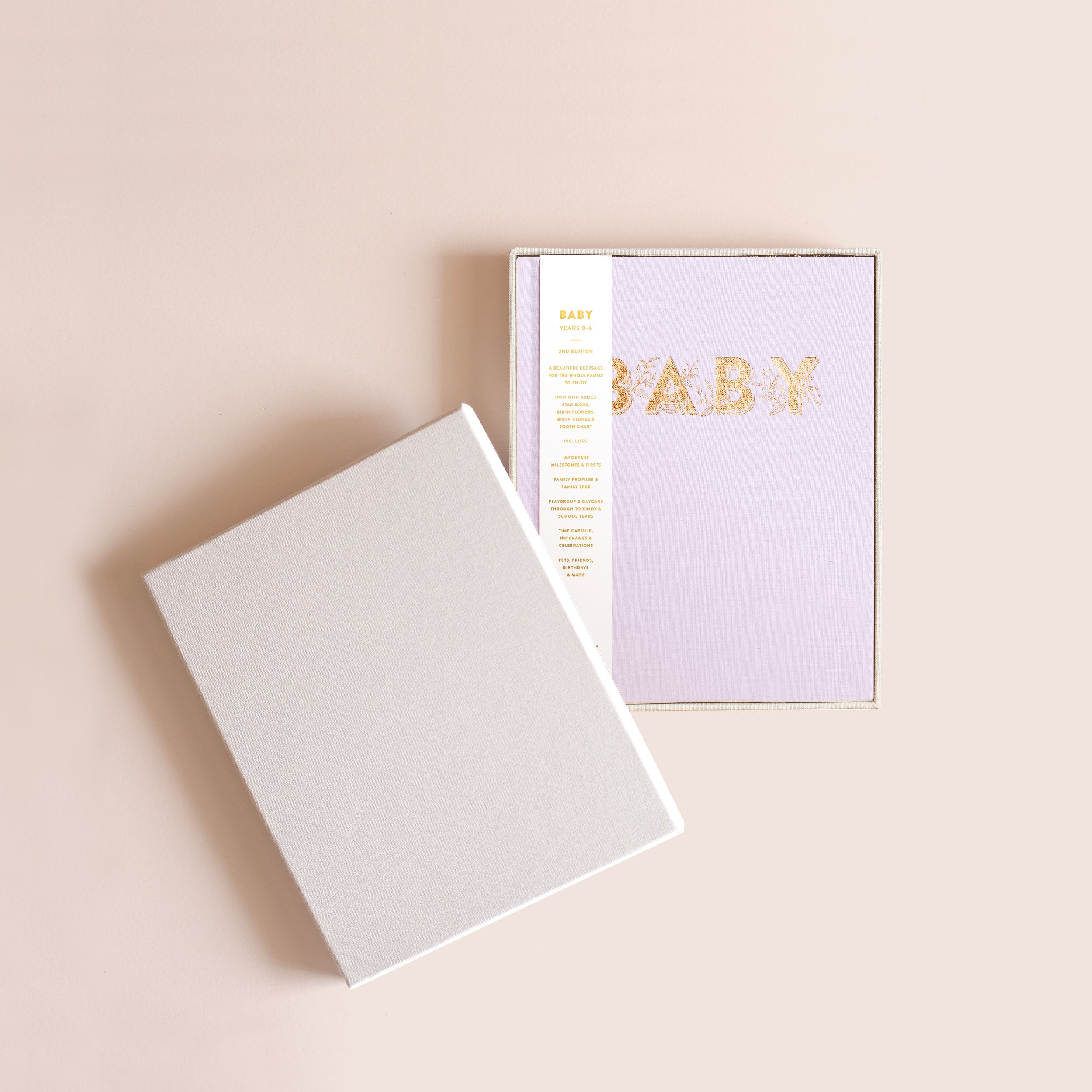 Fox & Fallow Mini Baby Book - Lilac (Boxed)