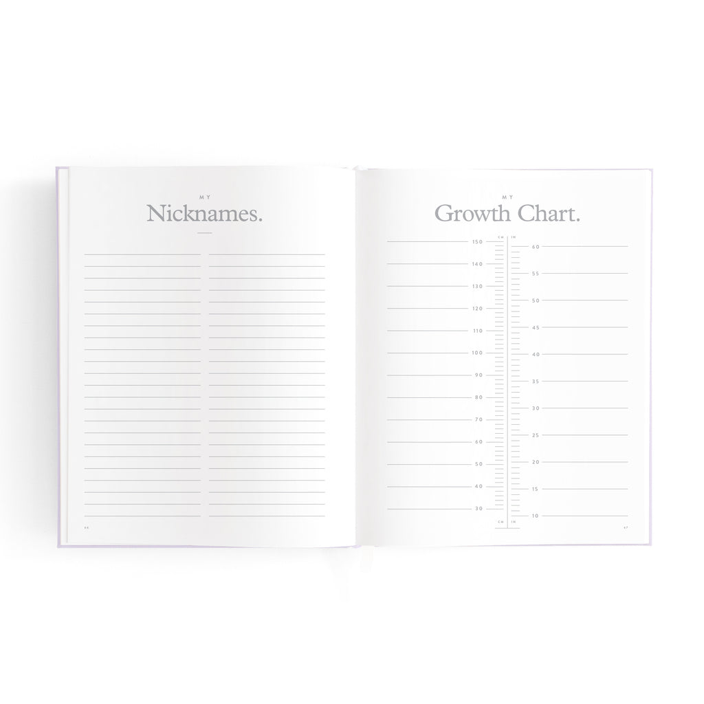 Fox & Fallow Mini Baby Book - Lilac
