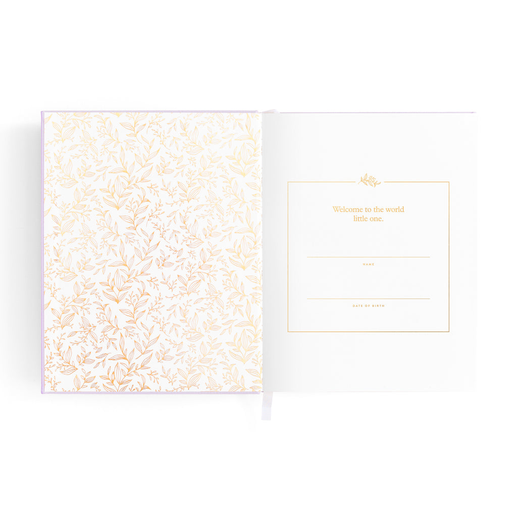 Fox & Fallow Mini Baby Book - Lilac