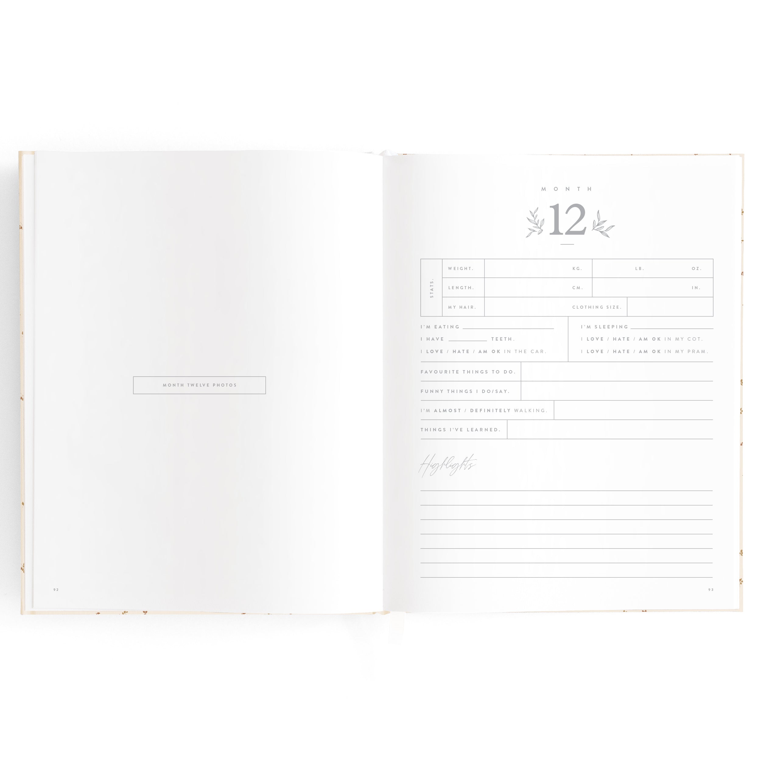 Fox & Fallow Baby Book - Broderie