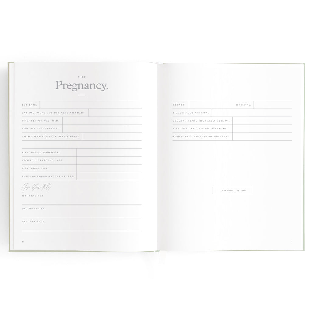 Fox & Fallow Baby Book - Pistachio