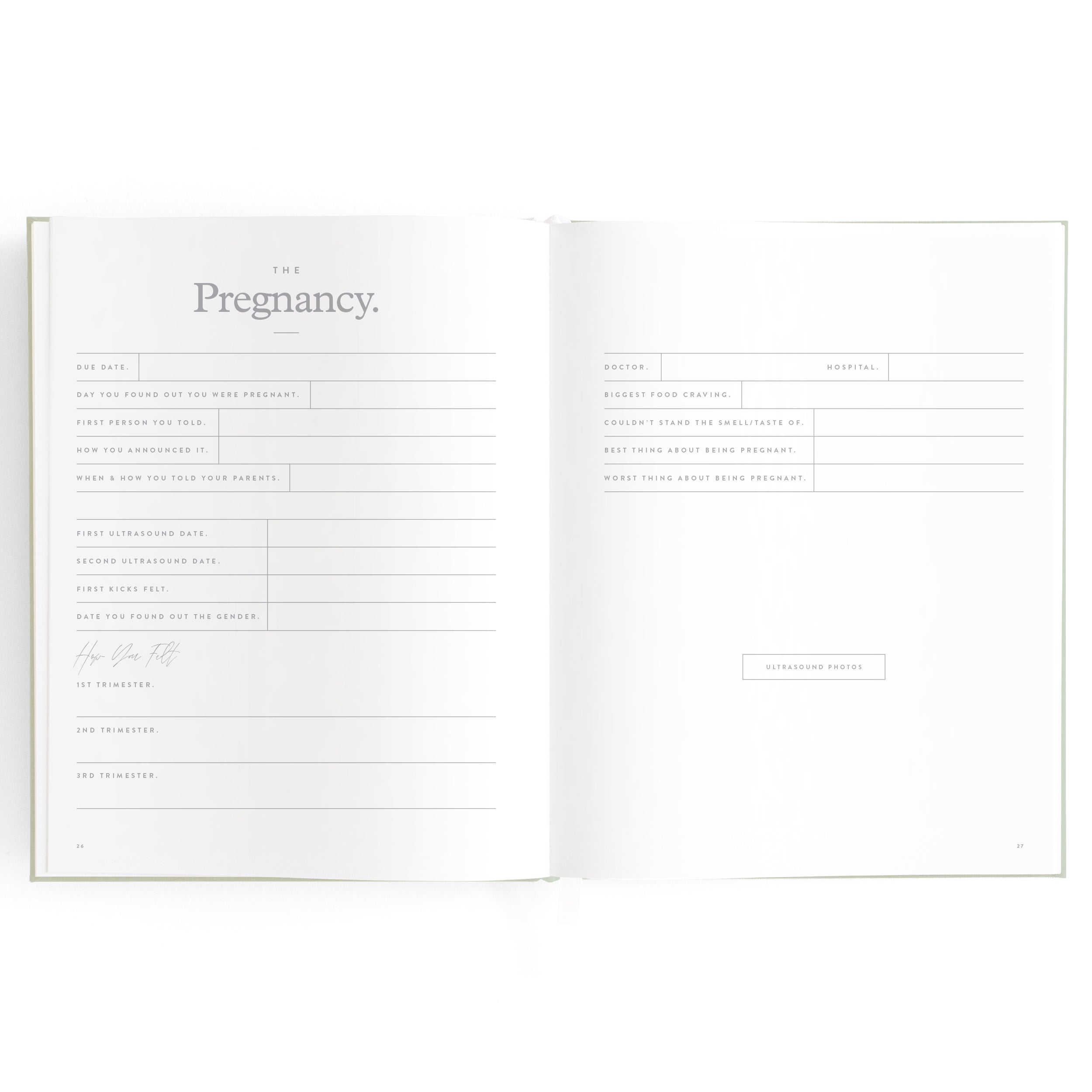 Fox & Fallow Baby Book - Pistachio