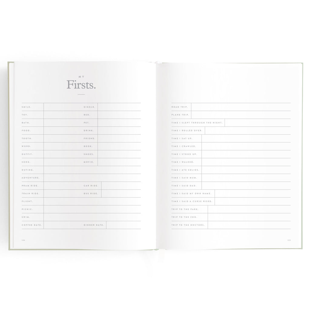 Fox & Fallow Baby Book - Pistachio (Boxed)