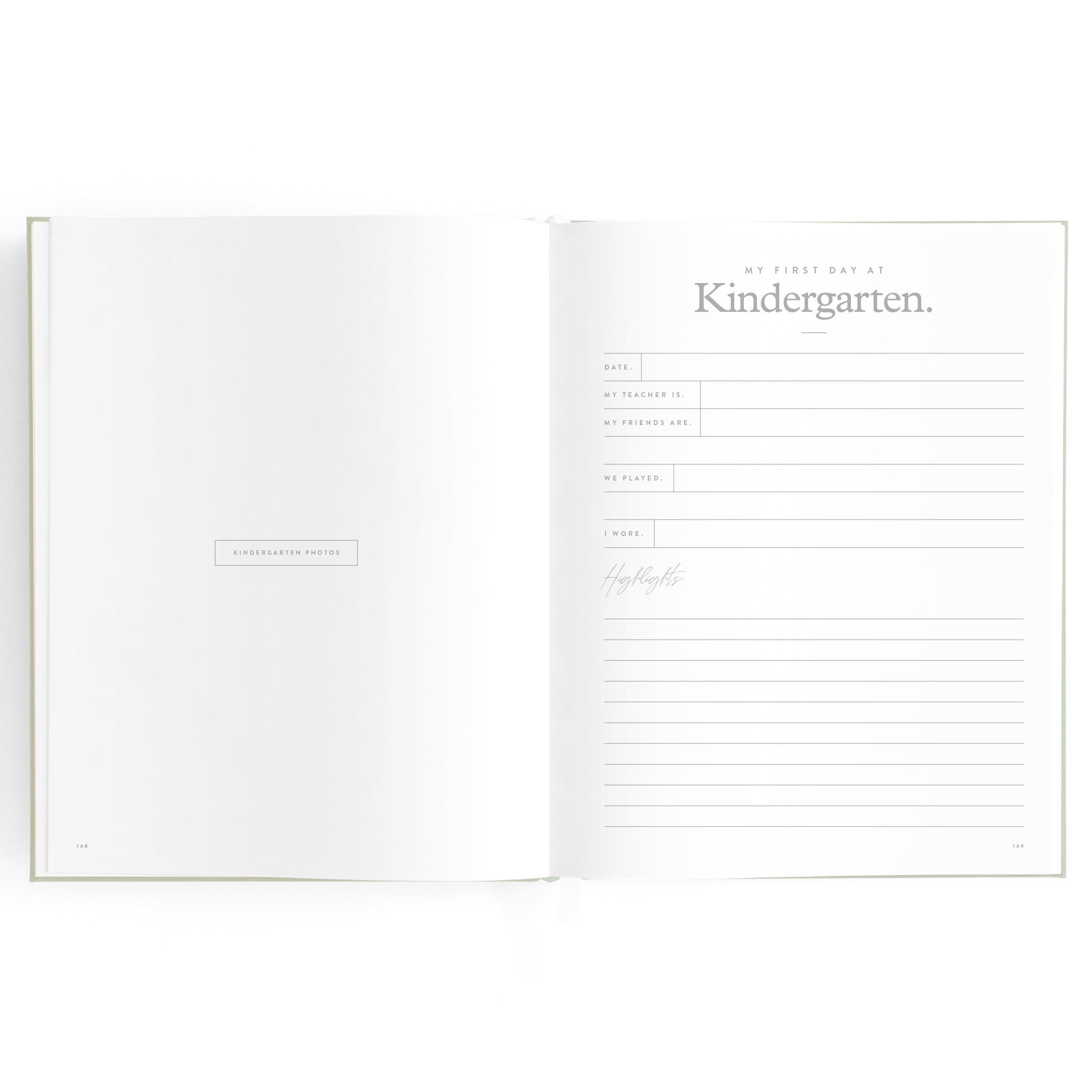 Fox & Fallow Baby Book - Pistachio