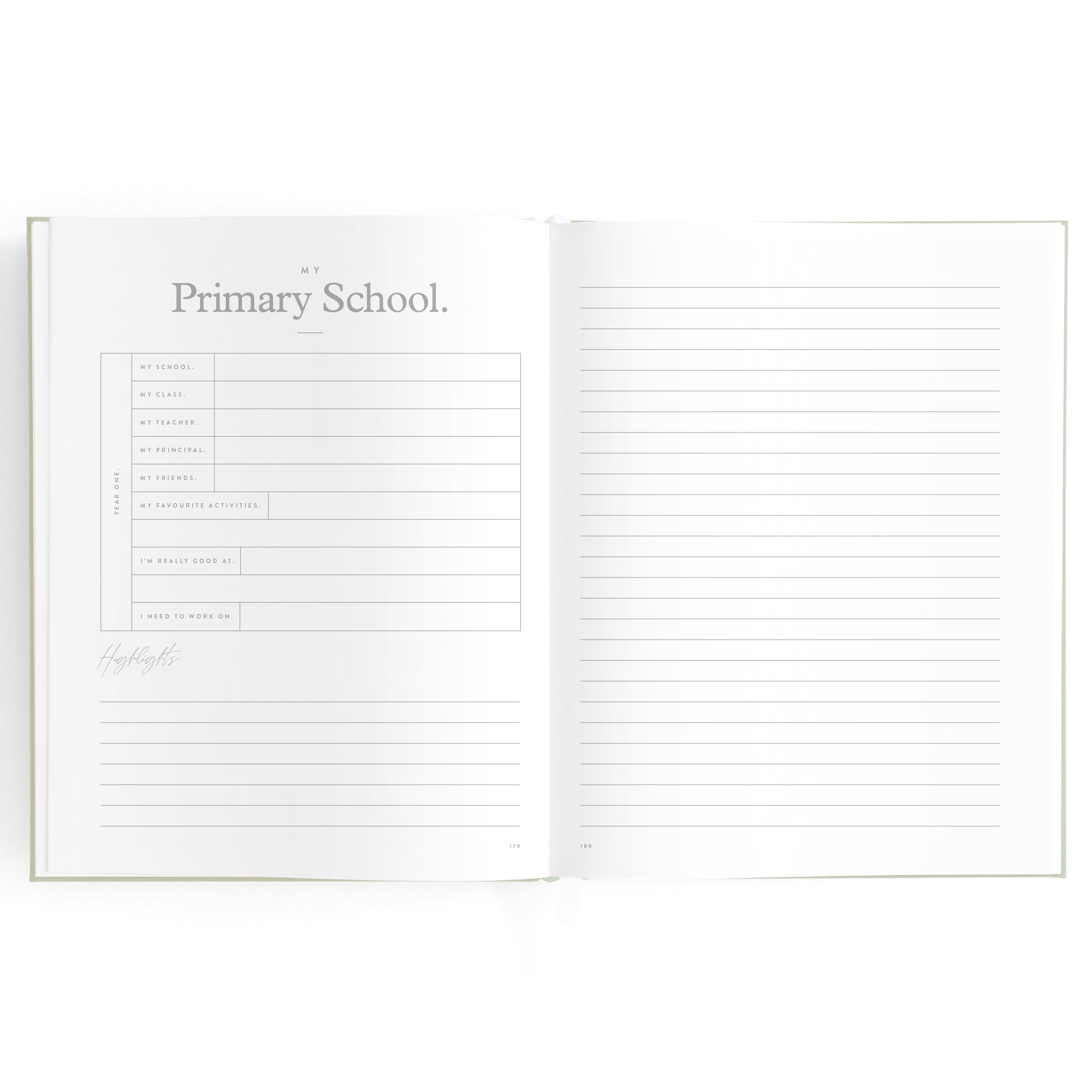 Fox & Fallow Baby Book - Pistachio