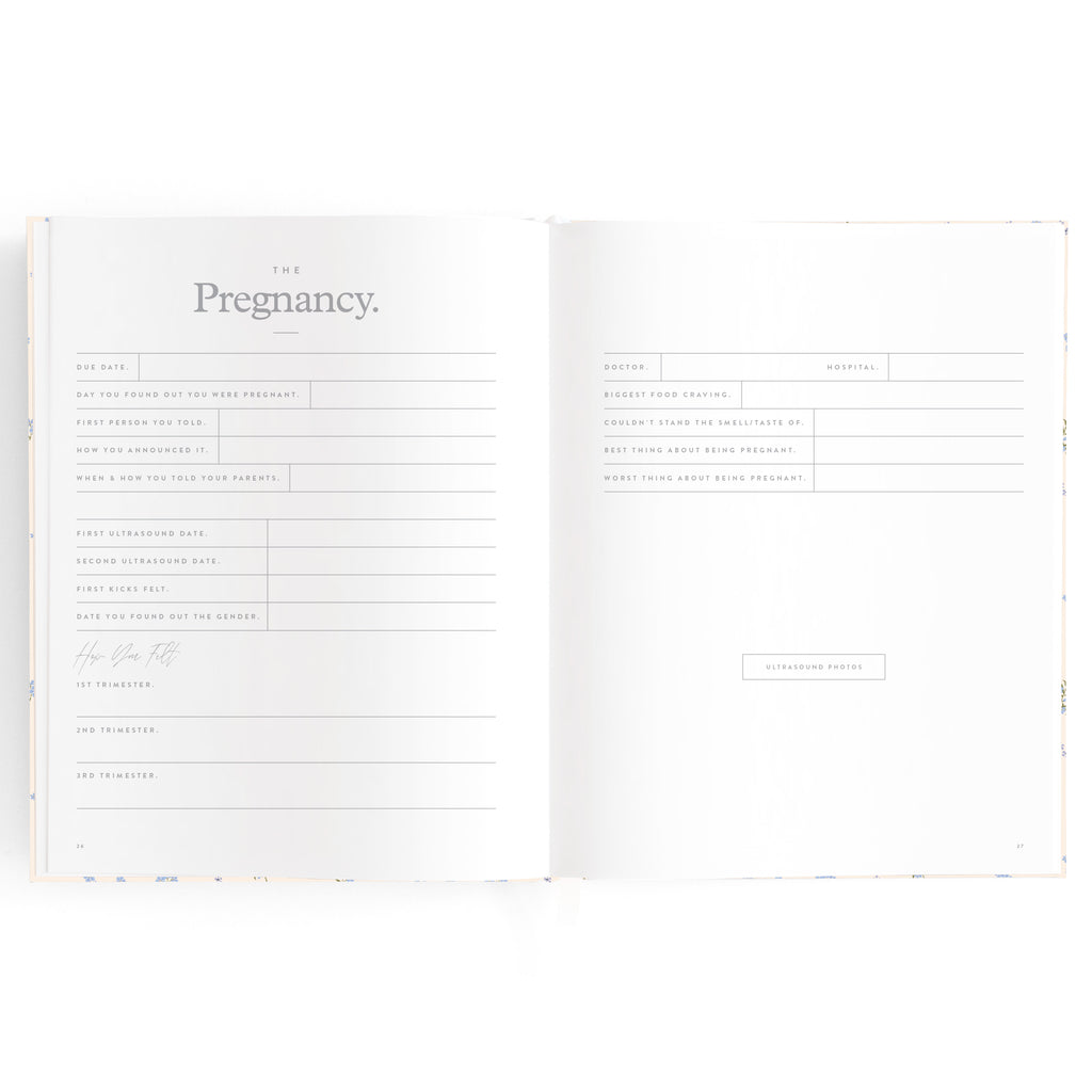 Fox & Fallow Baby Book - Forget Me Not
