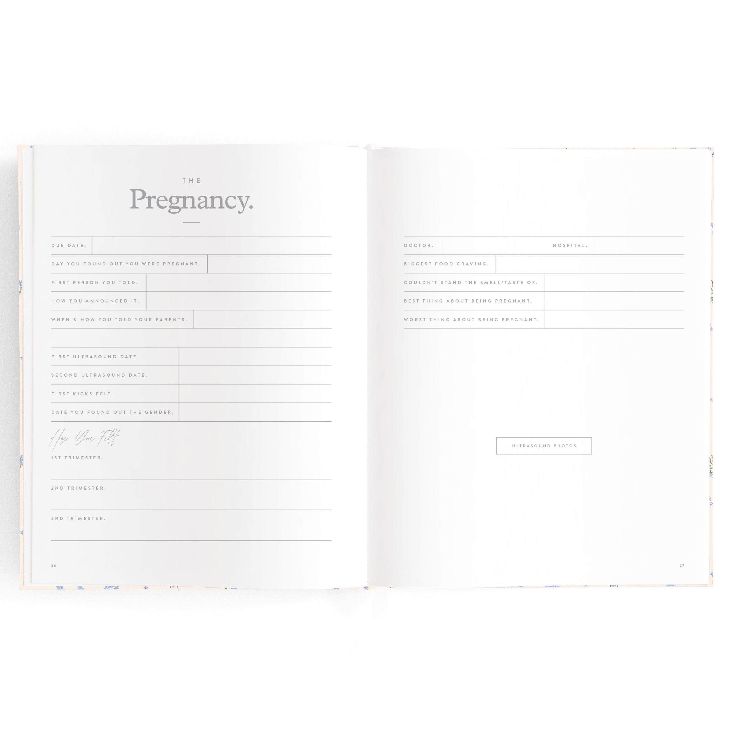 Fox & Fallow Baby Book - Forget Me Not