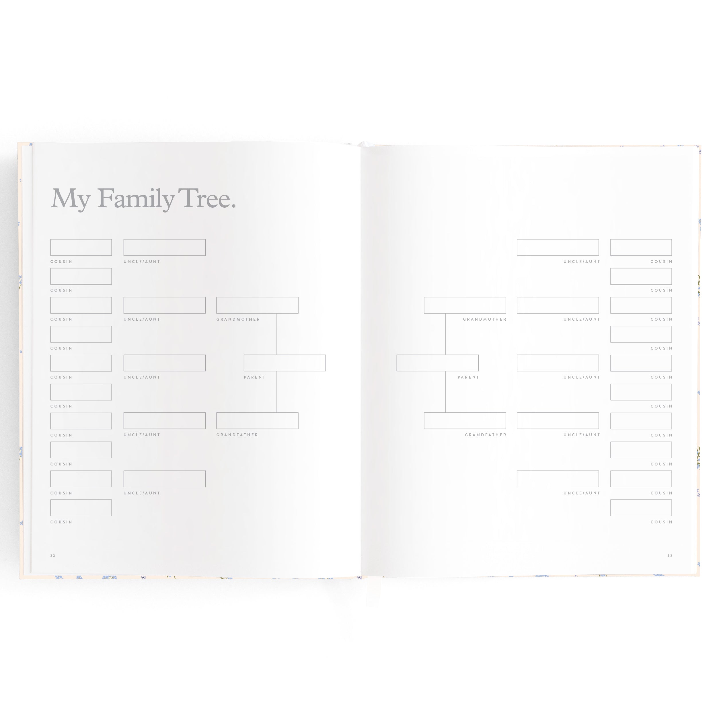 Fox & Fallow Baby Book - Forget Me Not