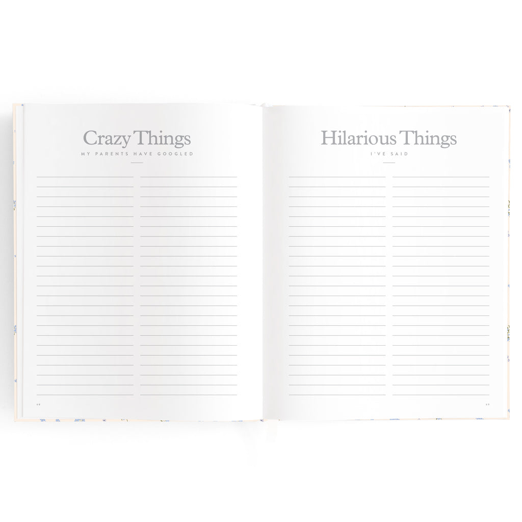 Fox & Fallow Baby Book - Forget Me Not