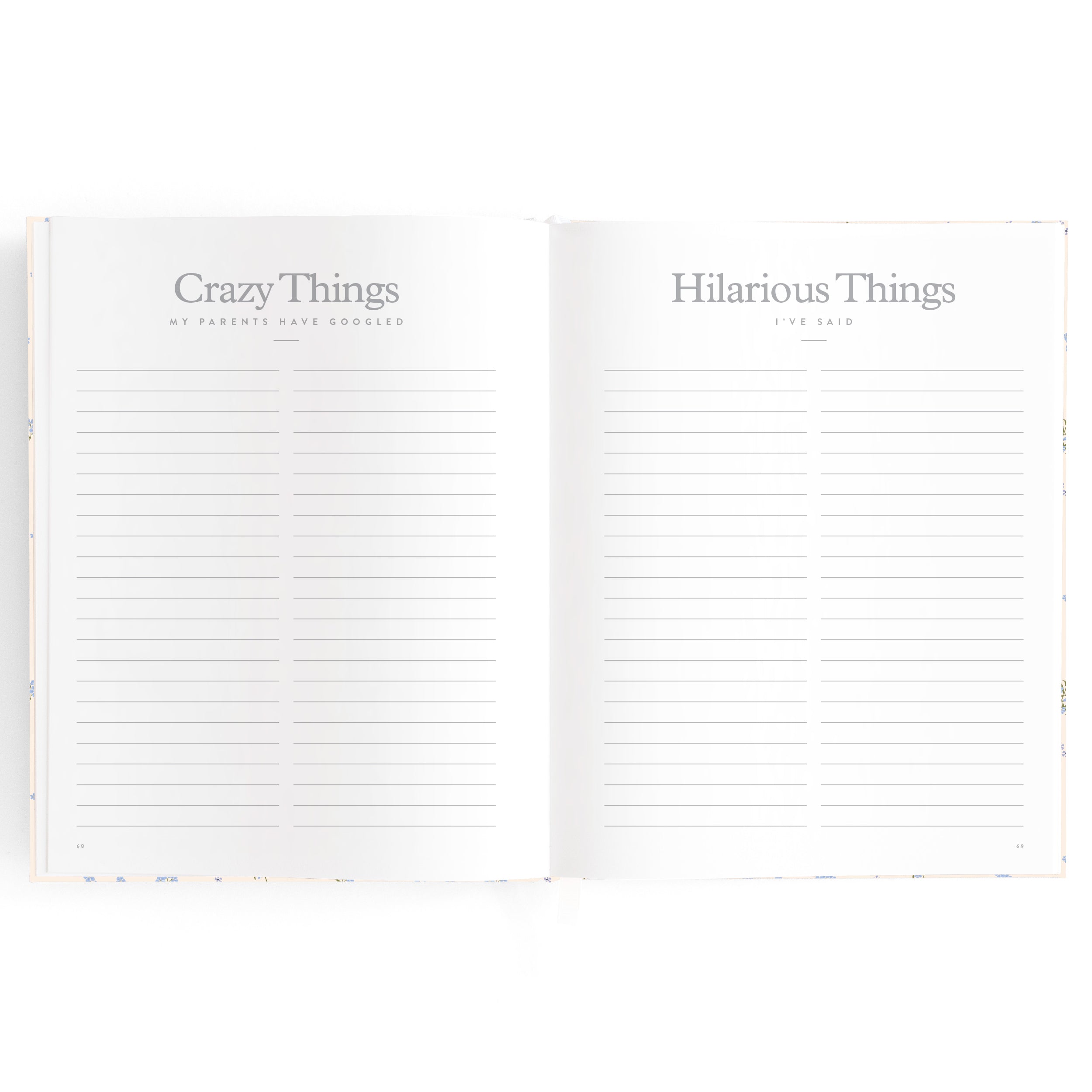 Fox & Fallow Baby Book - Forget Me Not