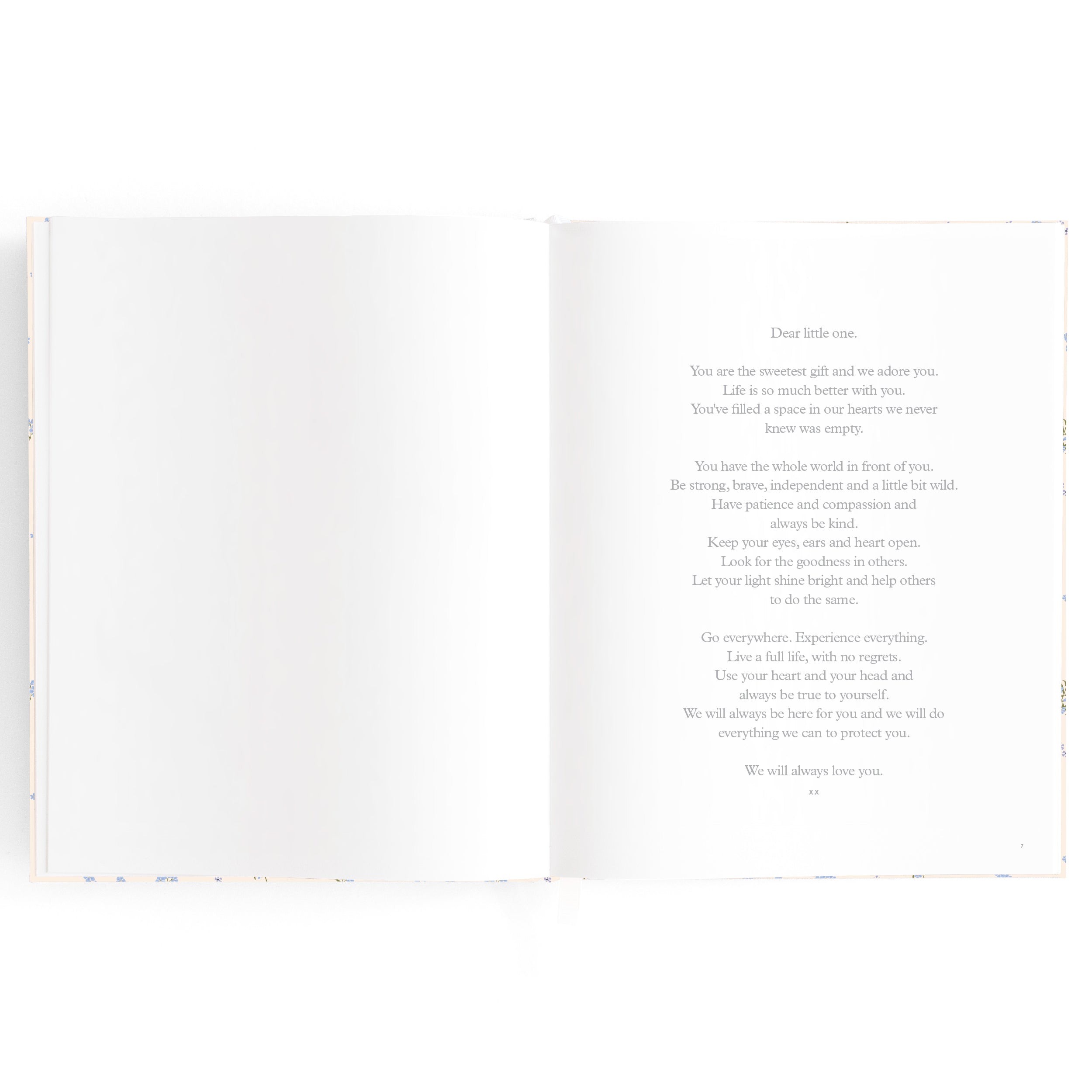 Fox & Fallow Baby Book - Forget Me Not