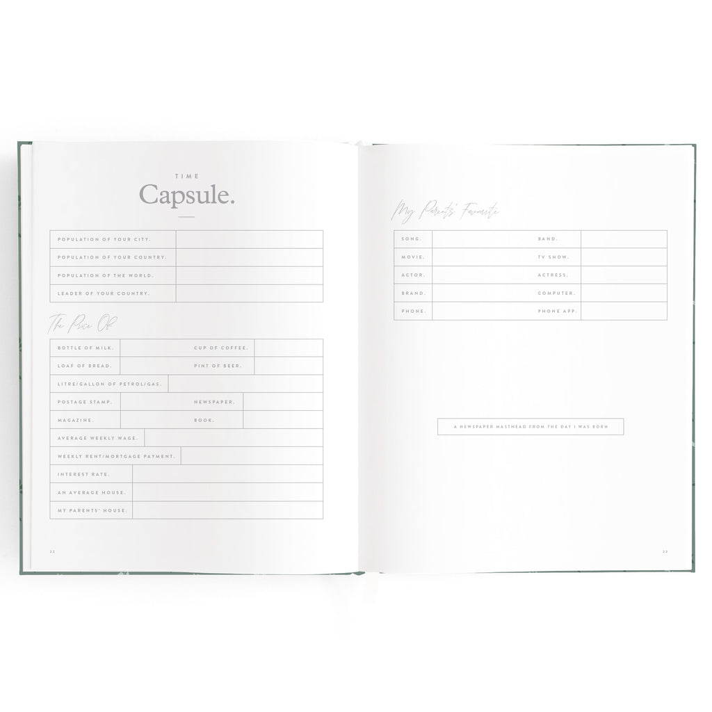Fox & Fallow Baby Book - Pine