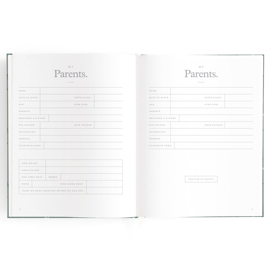 Fox & Fallow Baby Book - Pine