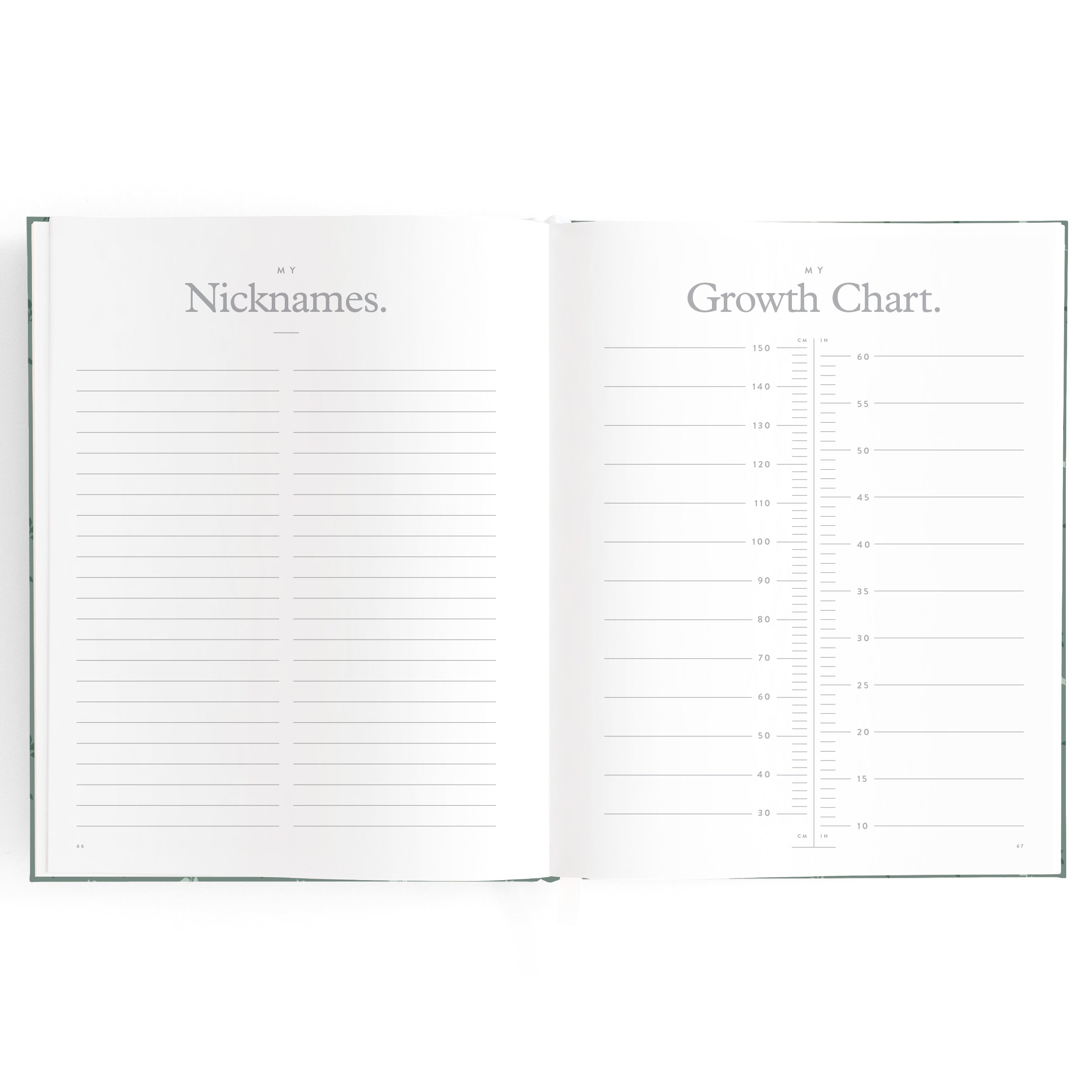 Fox & Fallow Baby Book - Pine
