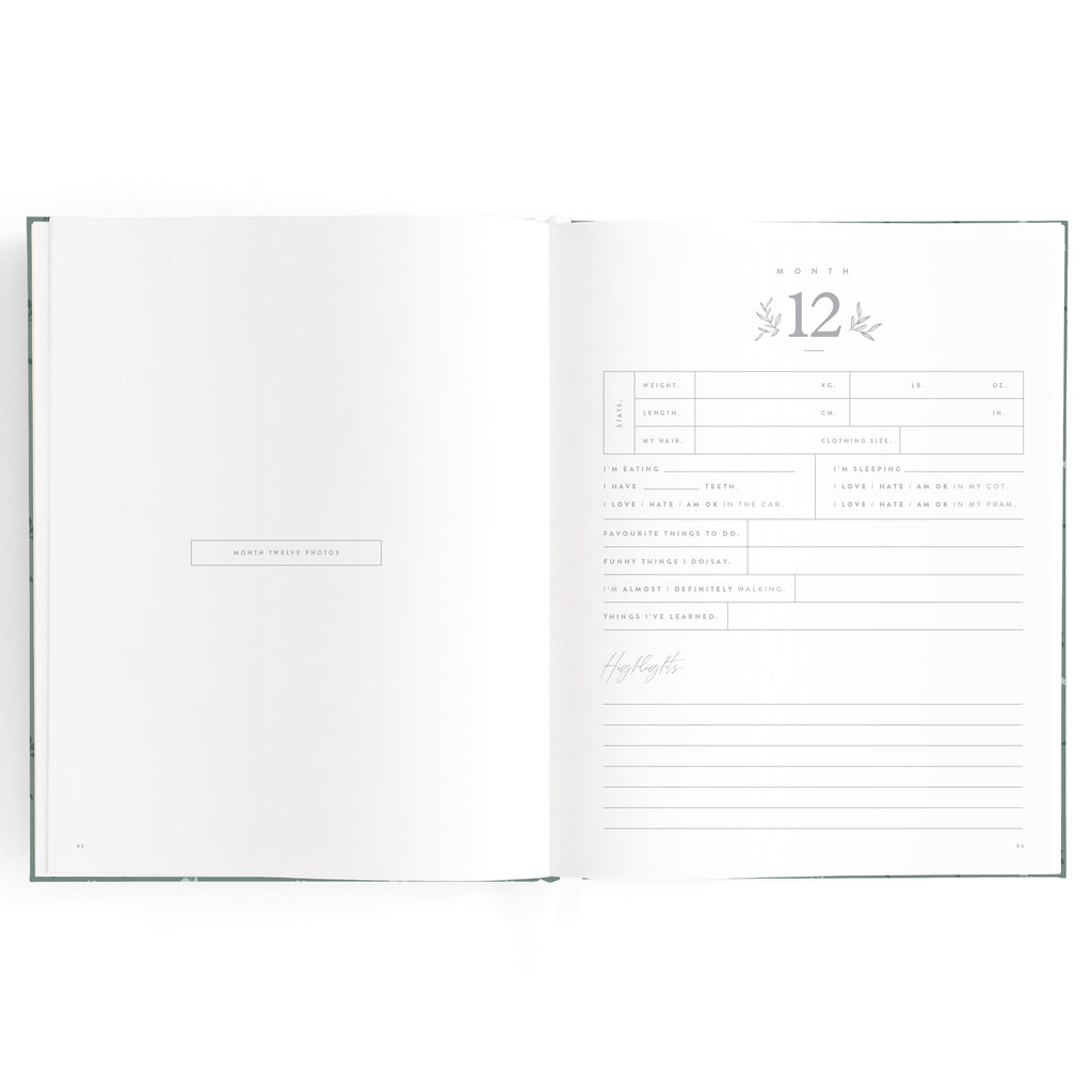 Fox & Fallow Baby Book - Pine