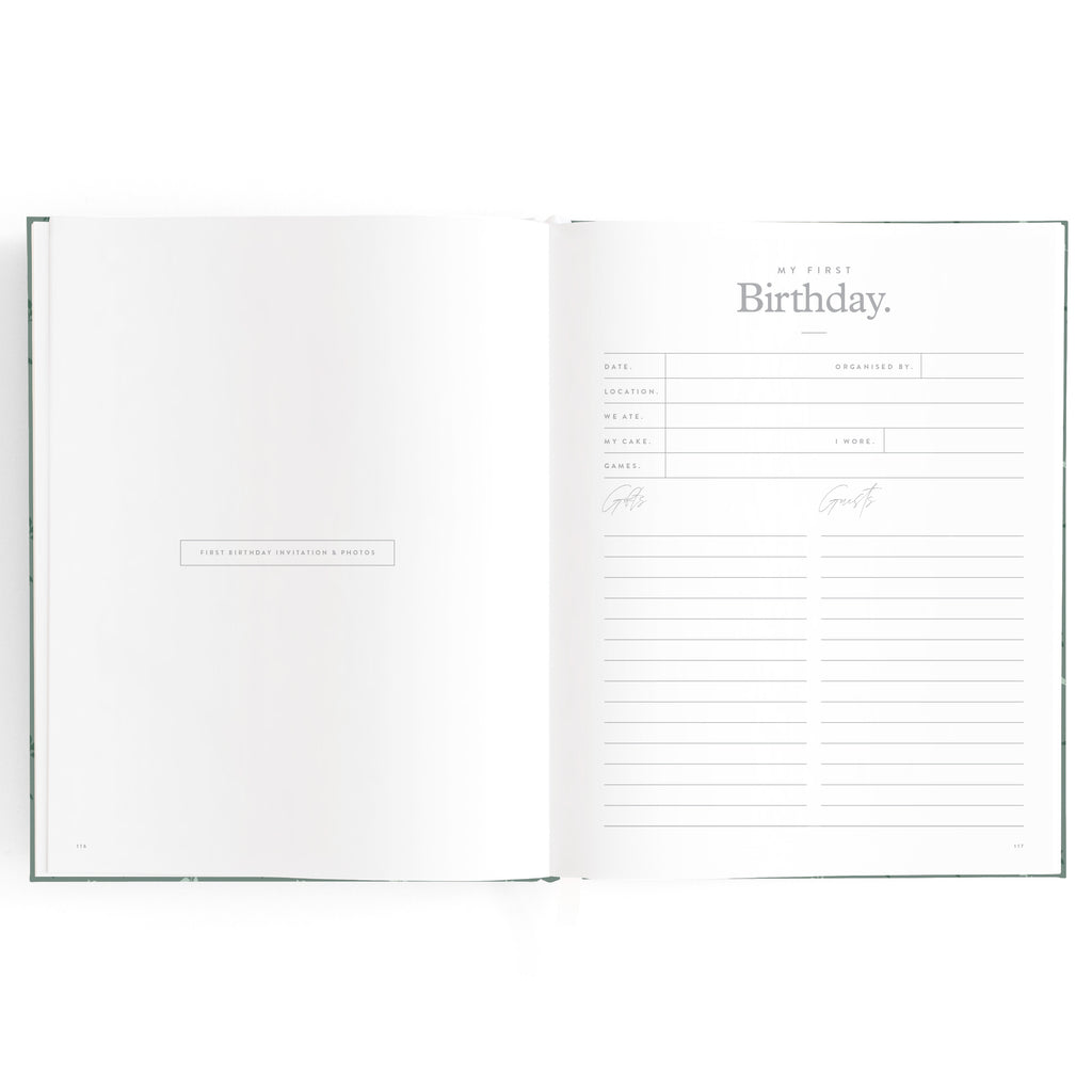Fox & Fallow Baby Book - Pine