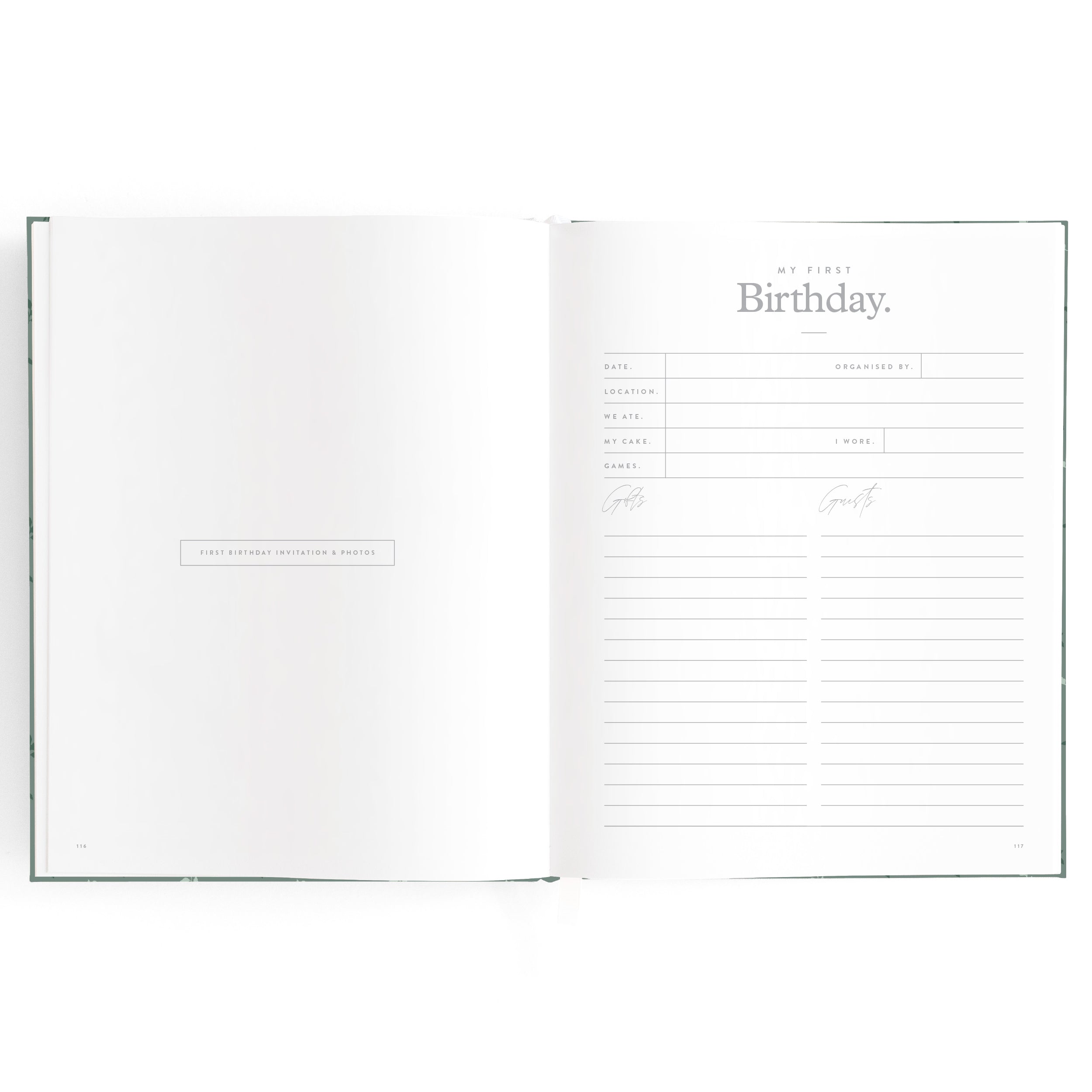 Fox & Fallow Baby Book - Pine